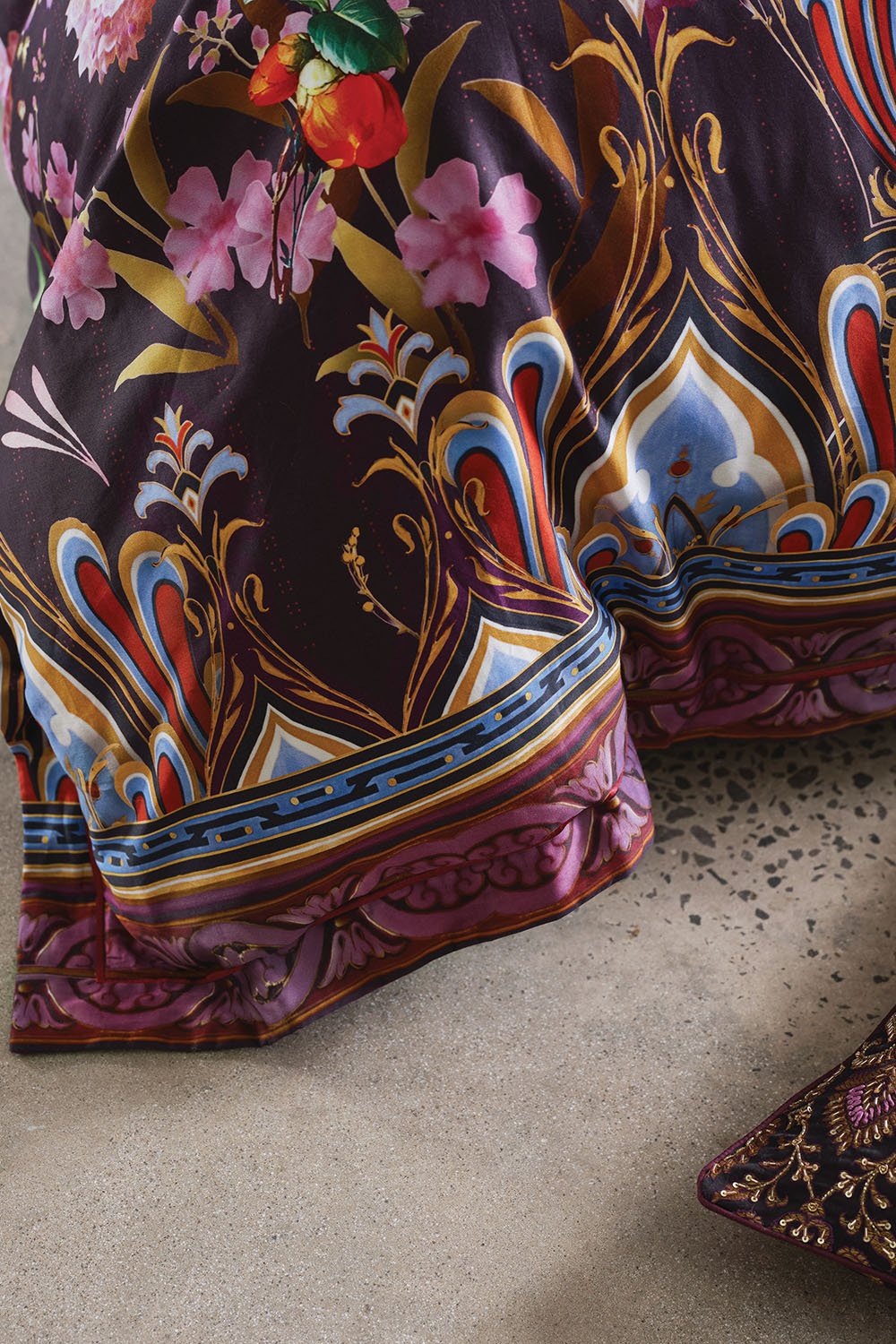 KING BED QUILT COVER SET WILD FLOWER