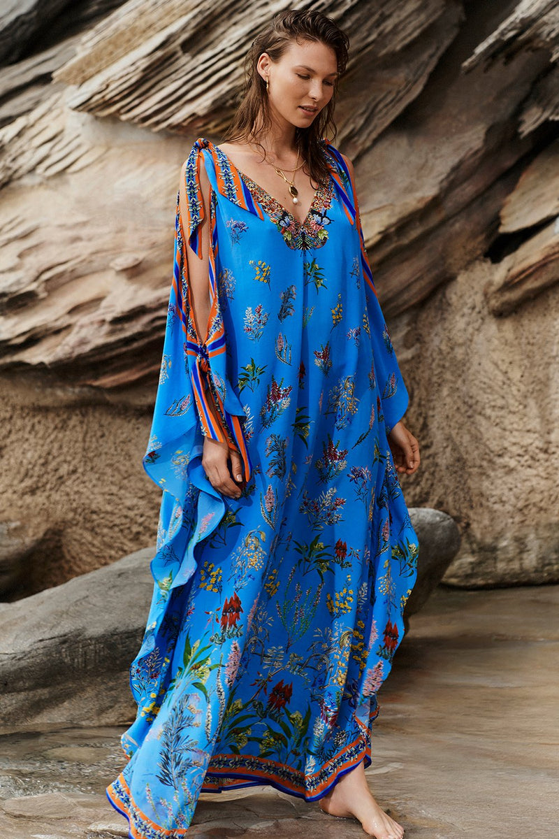 SCARF TIE KAFTAN SOUTH BEACH SUNRISE