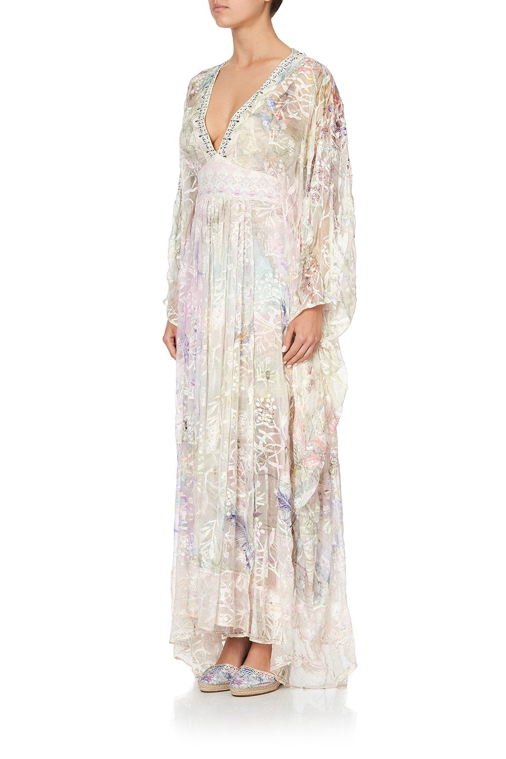 LONG KAFTAN WITH WAISTBAND MERMAID MILLA