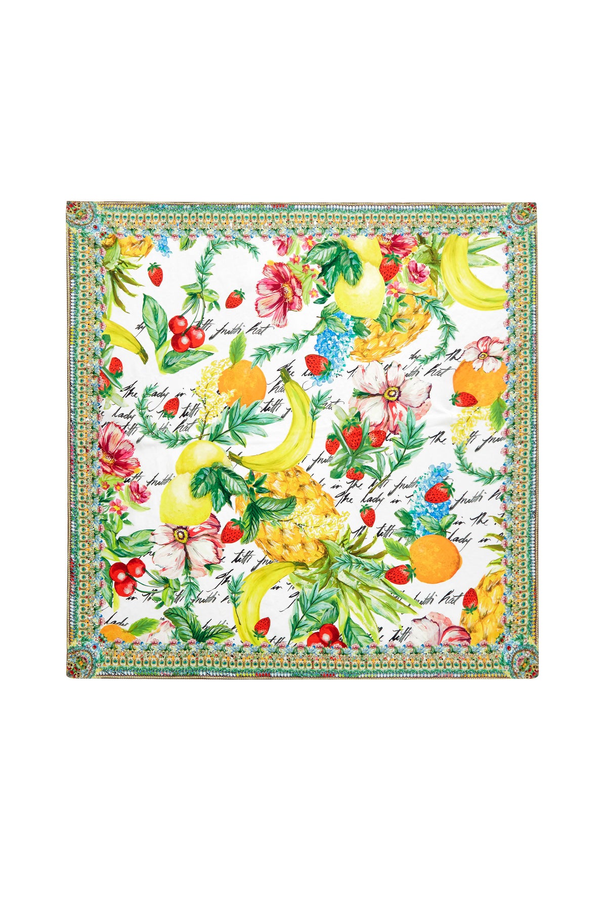 THERES NO PLACE LIKE RIO LARGE SQUARE SCARF