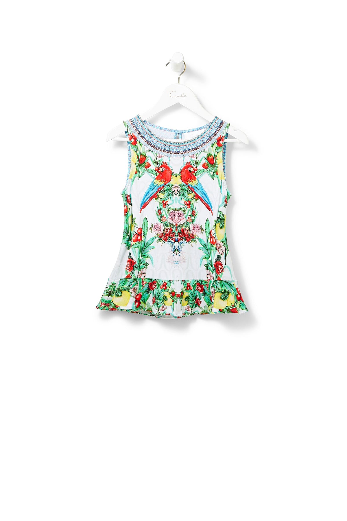 ONE FLEW OVER KIDS TANK W FRILL HEM