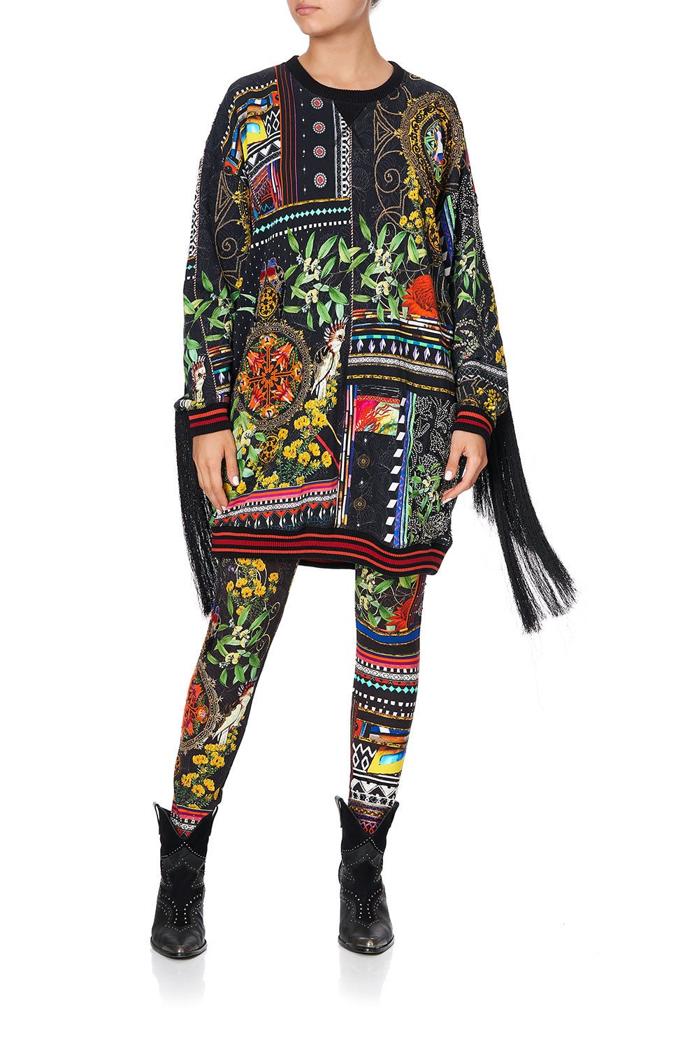 OVERSIZED SWEATER WITH TASSELS BLACKHEATH BETTY