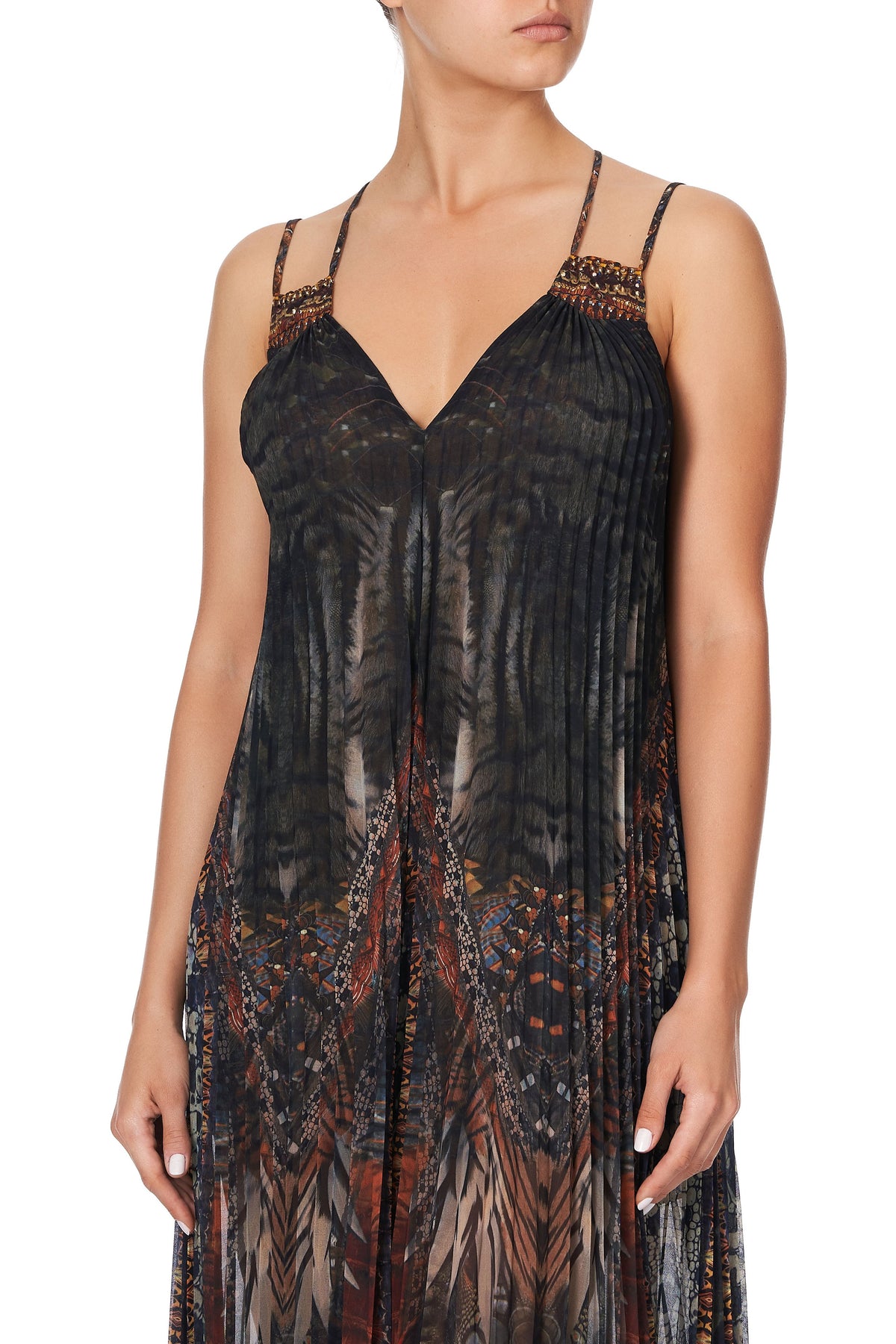 PLEATED JUMPSUIT WITH YOKE KAKADU CALLING