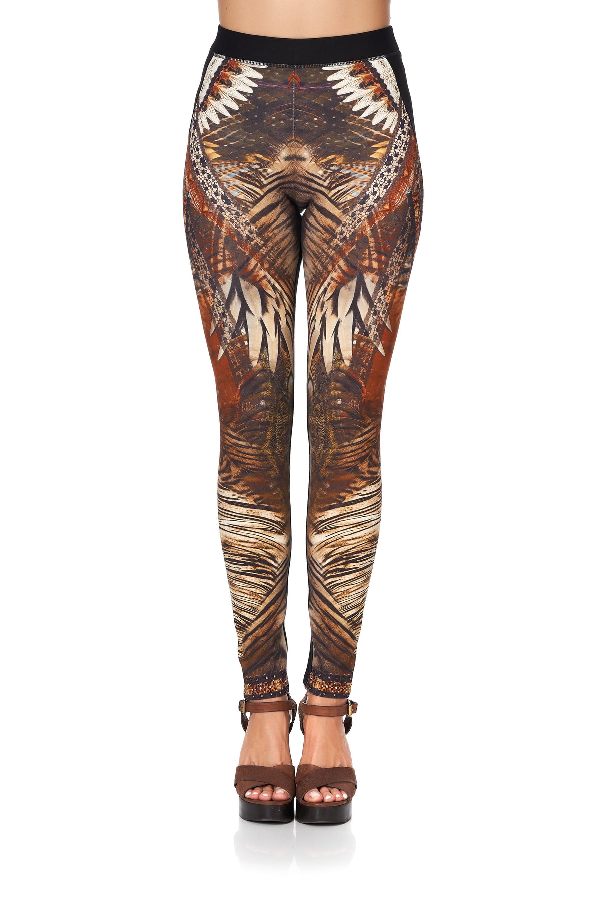 PONTE LEGGING WITH CURVED SEAM KAKADU CALLING