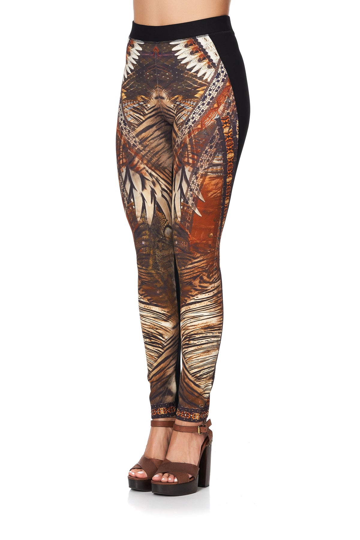 PONTE LEGGING WITH CURVED SEAM KAKADU CALLING