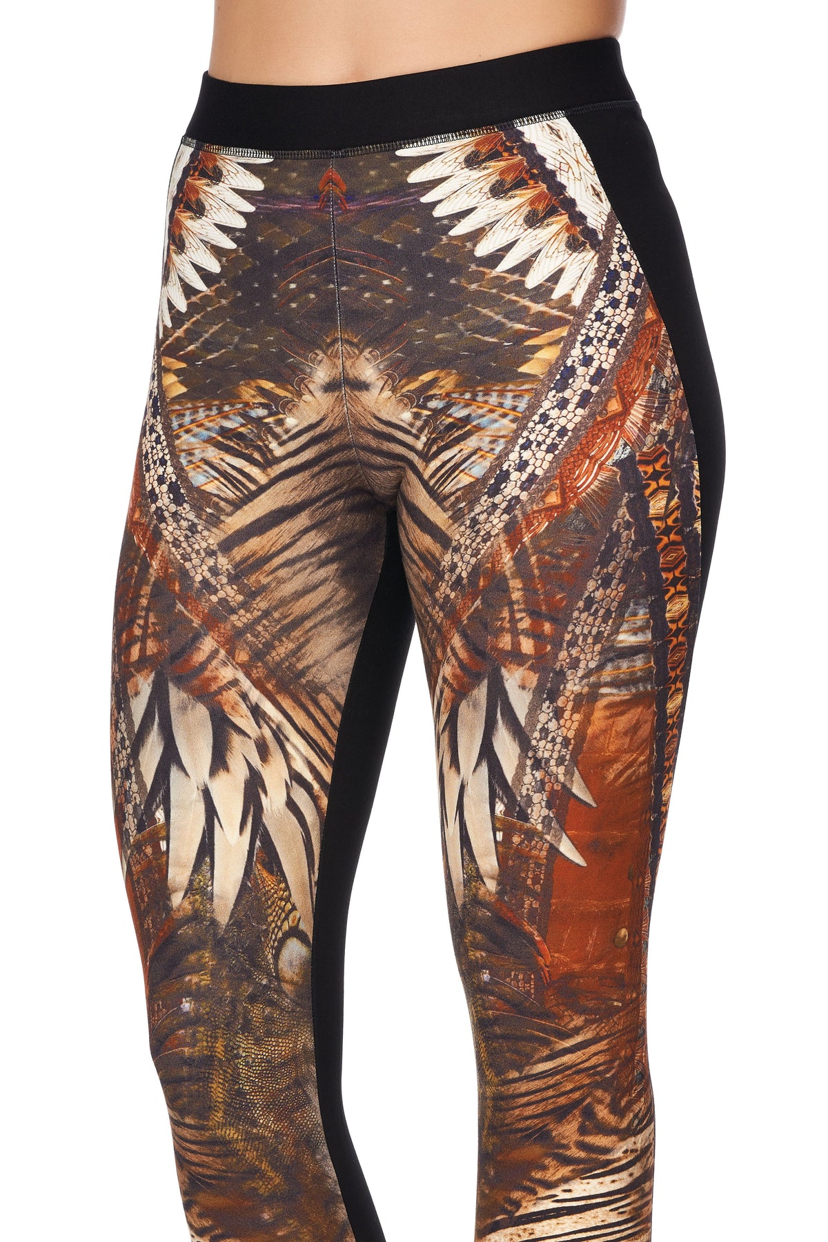 PONTE LEGGING WITH CURVED SEAM KAKADU CALLING