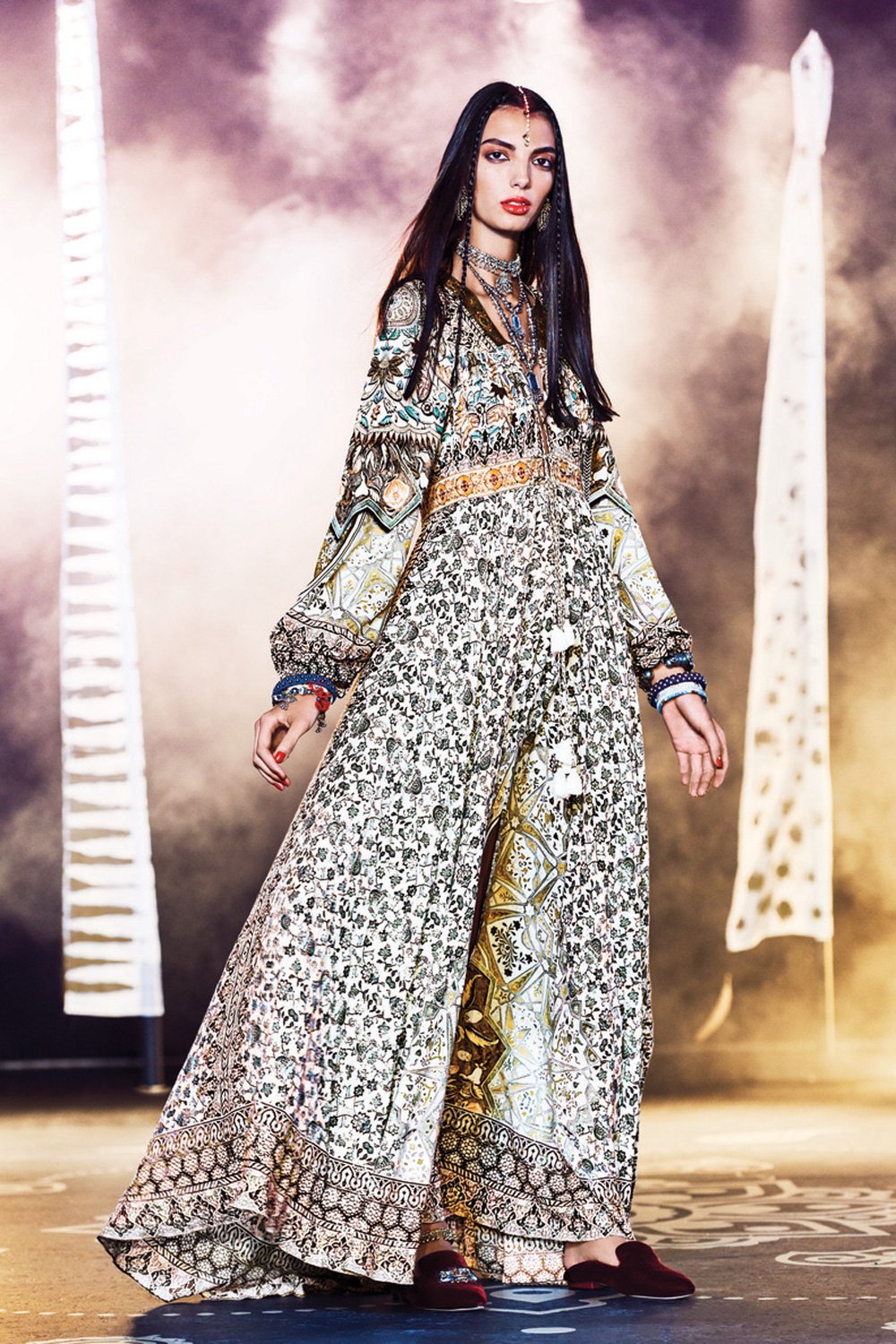 SOUL SISTERS PEASANT DRESS W TIE FRONT