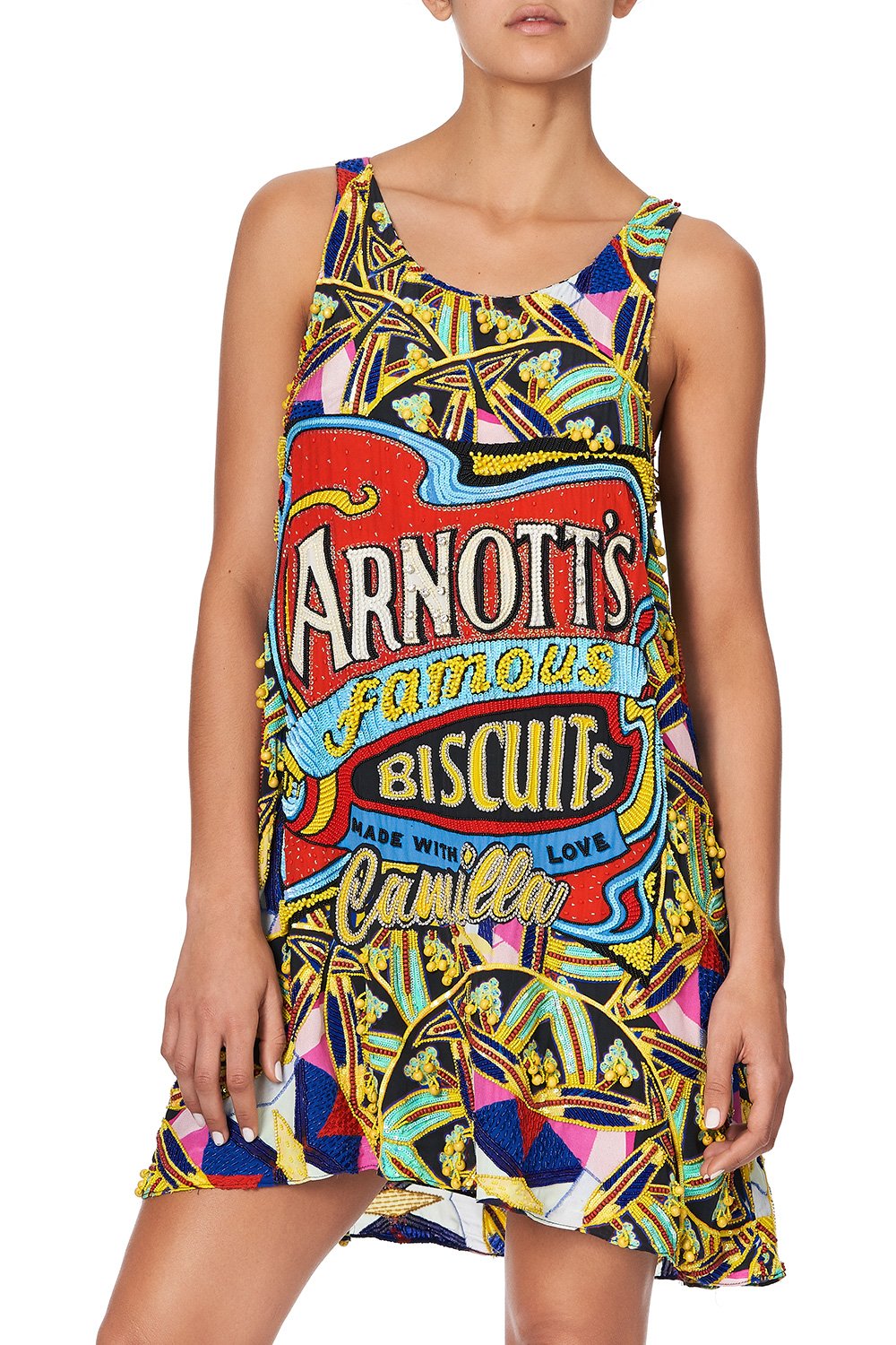 ROUND NECK A-LINE DRESS ARNOTTS