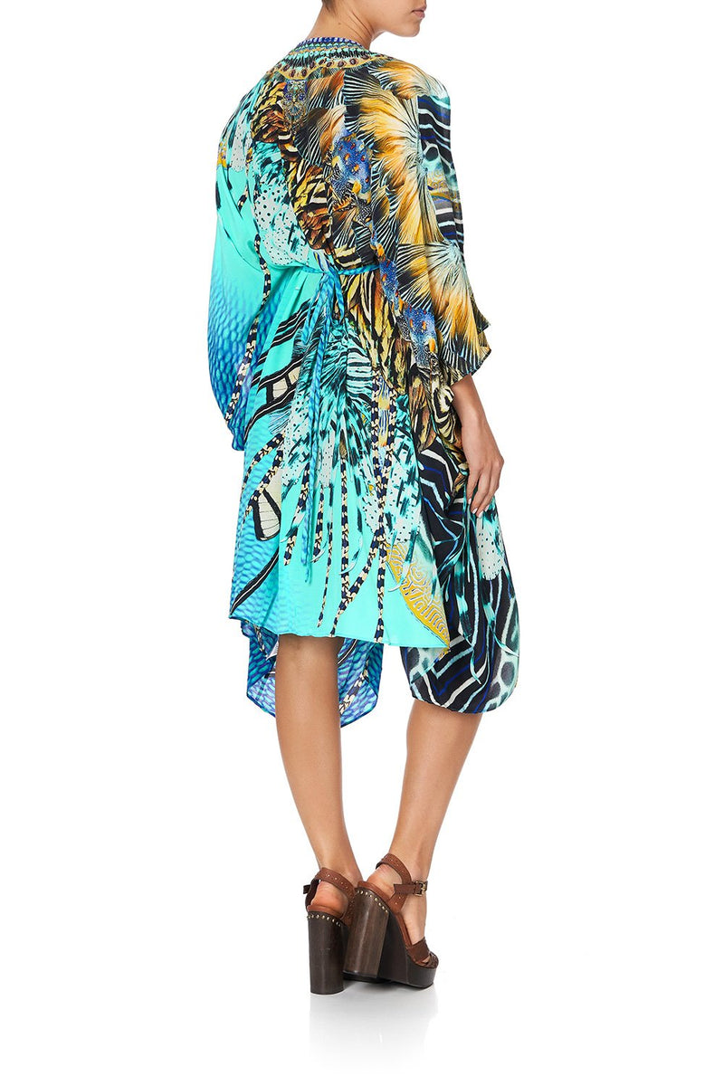 ROUND NECK KAFTAN MARINE QUEEN