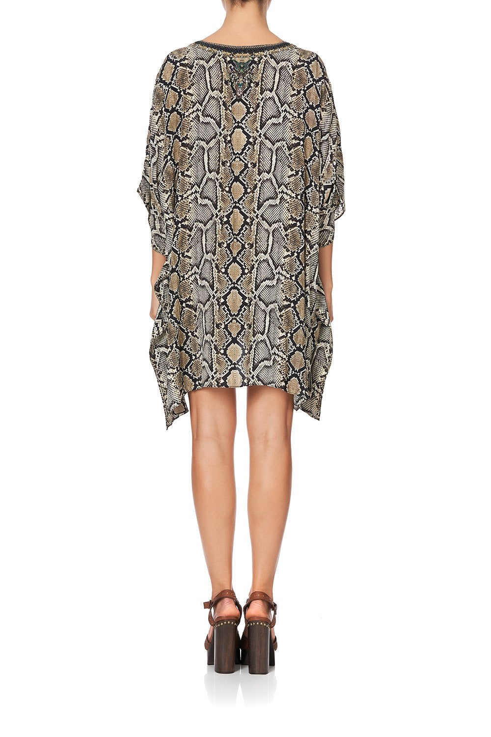 SHORT LACE UP KAFTAN KAKADU BOO