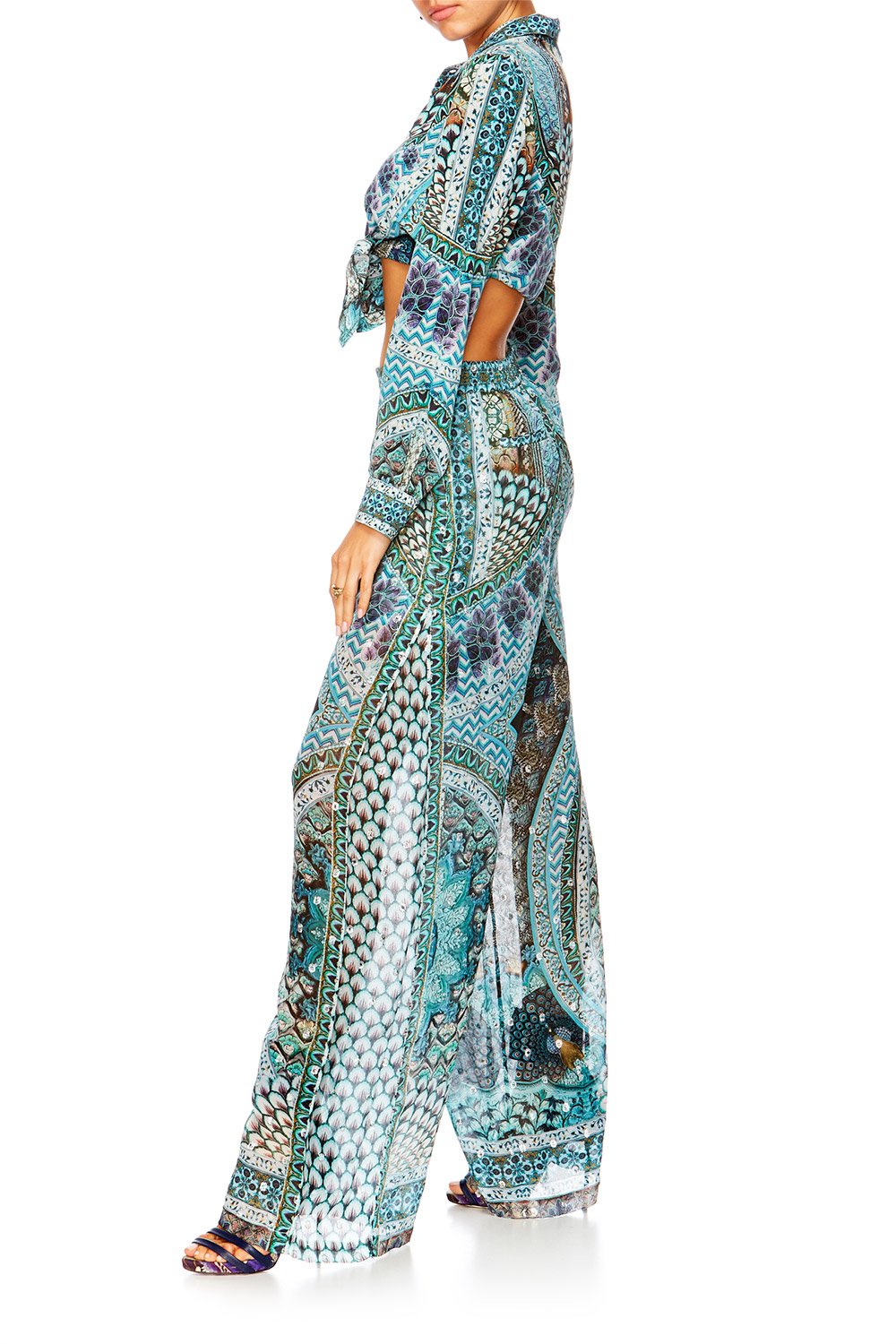 TURN ON THE CHARM PANTS WITH SIDE SPLIT