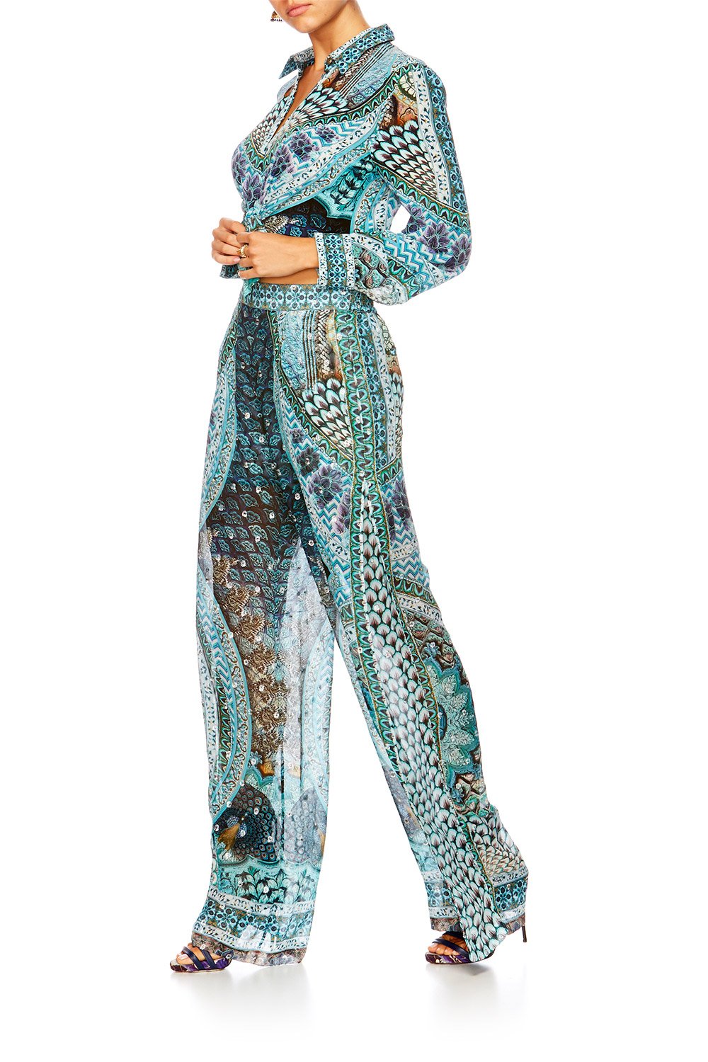 TURN ON THE CHARM PANTS WITH SIDE SPLIT