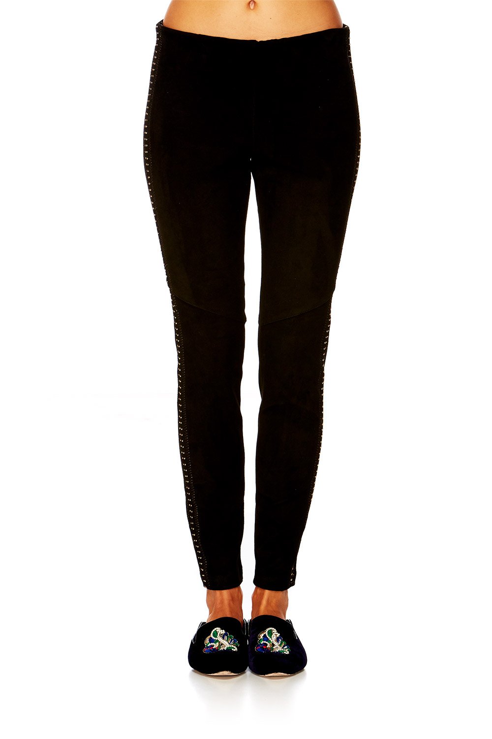 CHAMBER OF REFLECTIONS STRETCH LEATHER LEGGINGS