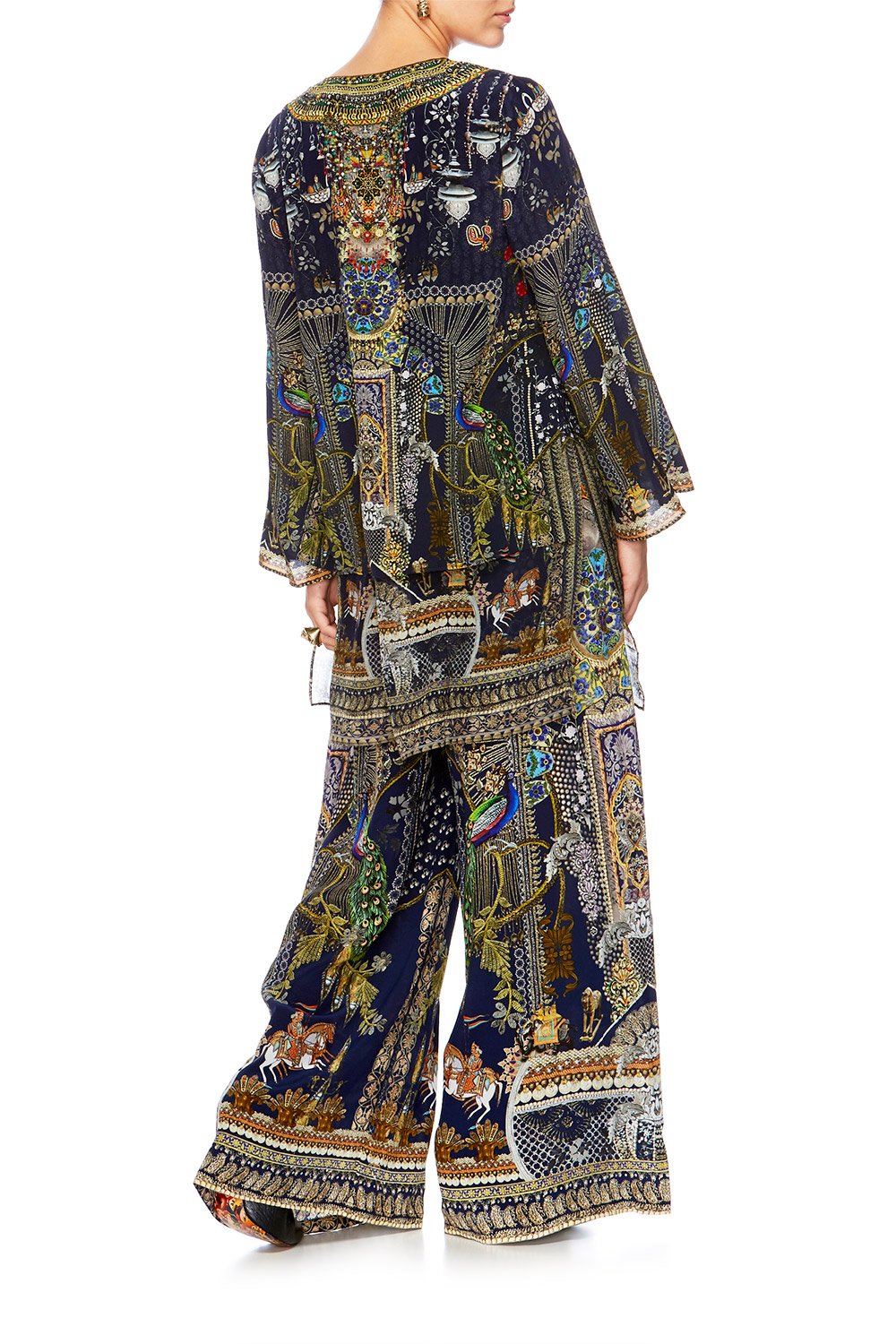 CHILDREN OF THE WORLD BLOUSE W SIDE SPLIT UNDERLAY