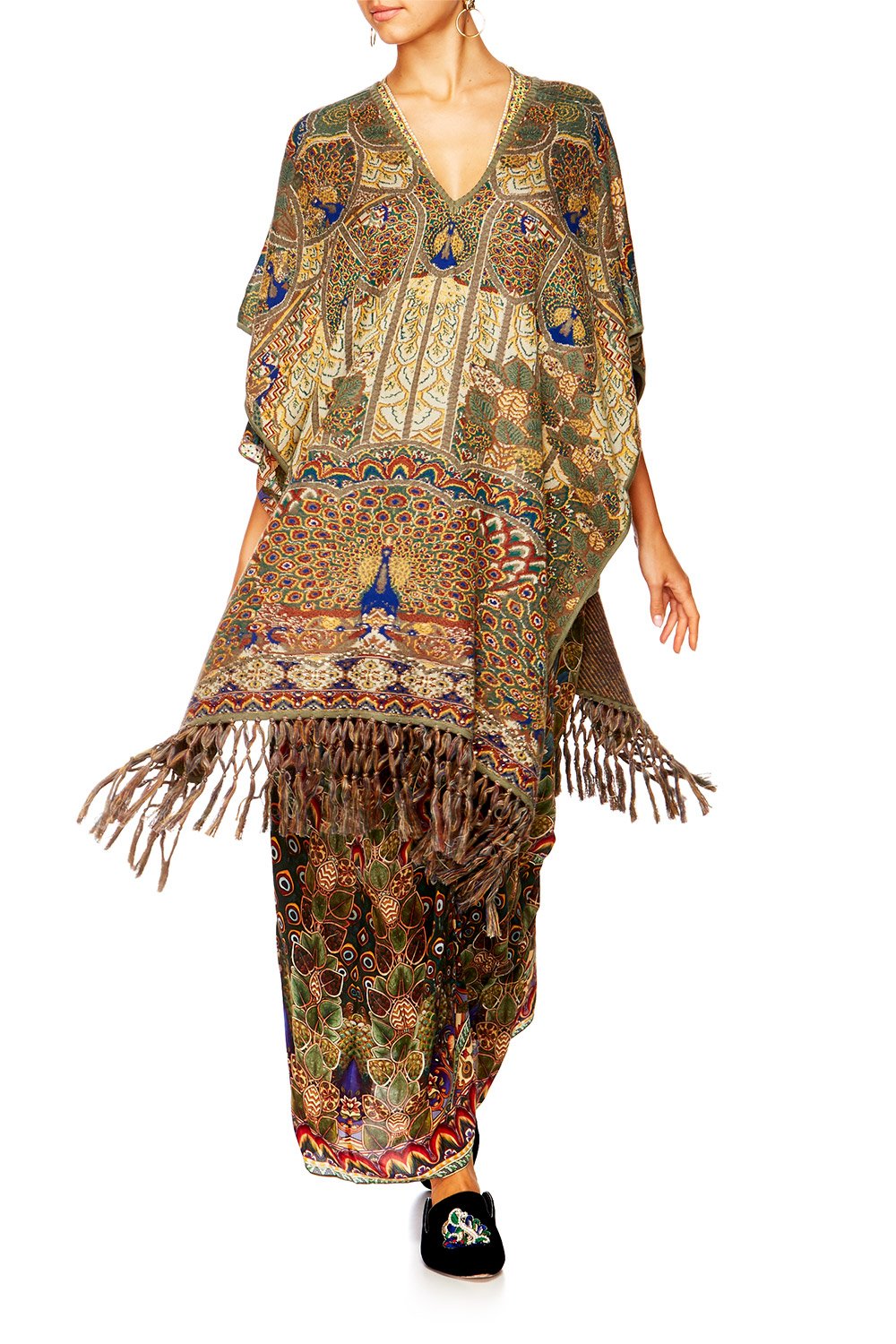 ECHOES OF ENCHANTMENT SHORT VNECK PONCHO