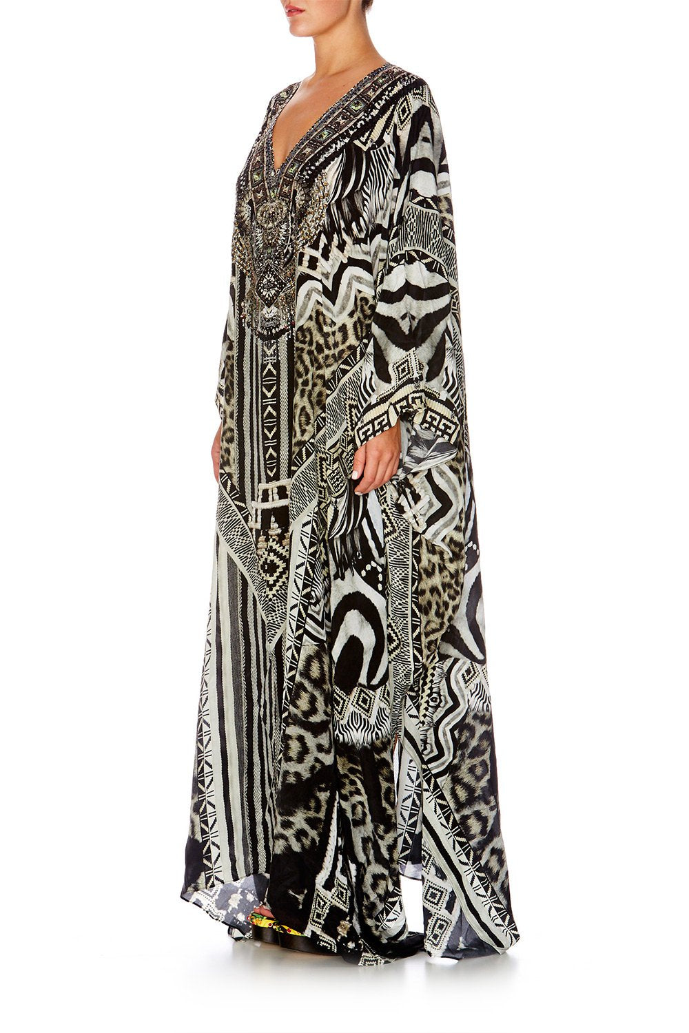 TRIBAL THEORY SPLIT FRONT & SLEEVE KAFTAN