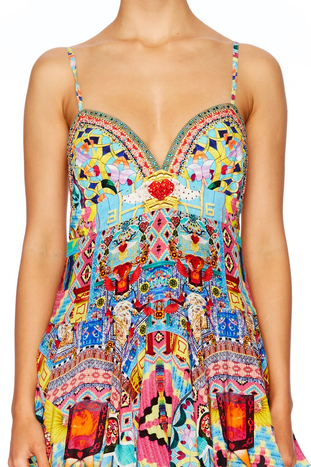 CLOSE TO MY HEART GATHERED TIERED DRESS