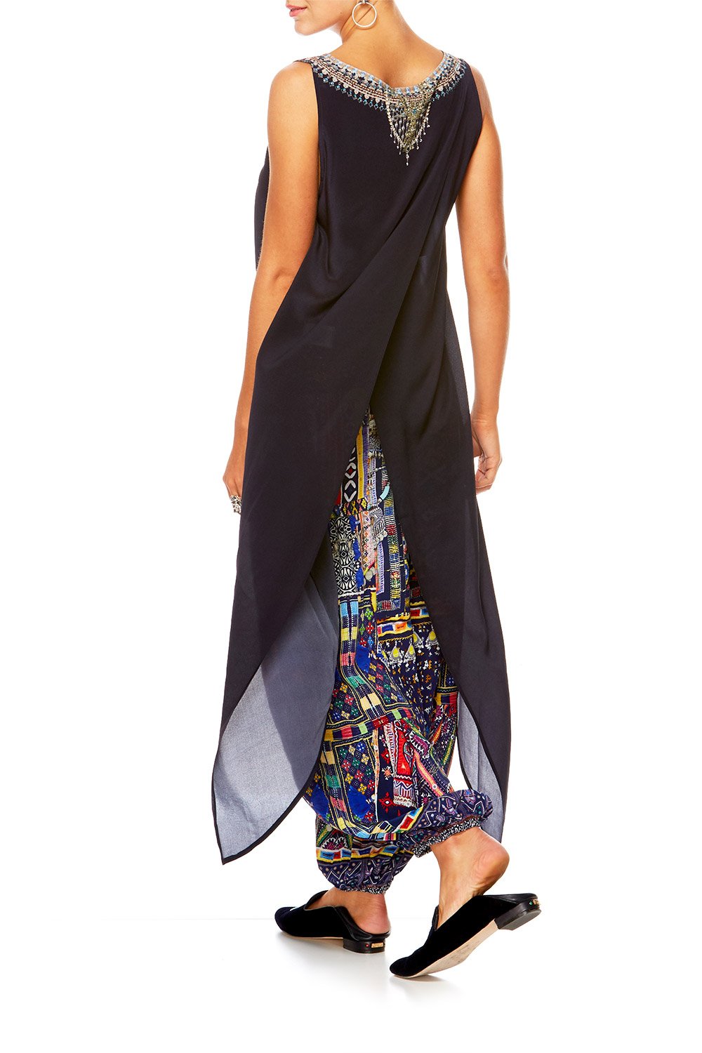 WHERE YOULL FIND ME HIGH LOW CROSS OVERLAY TOP