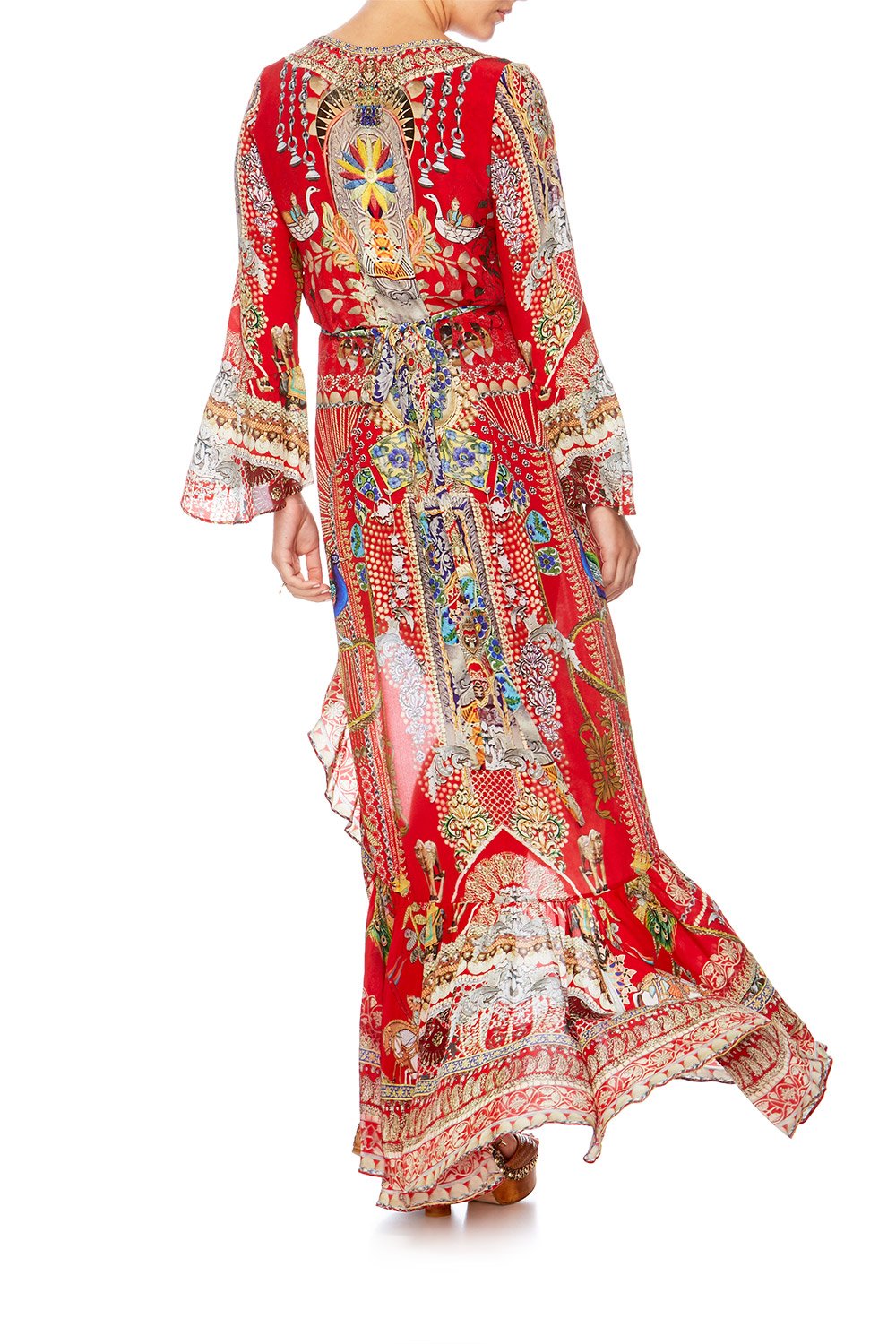 JUST KIDS LONG SLEEVE WRAP DRESS