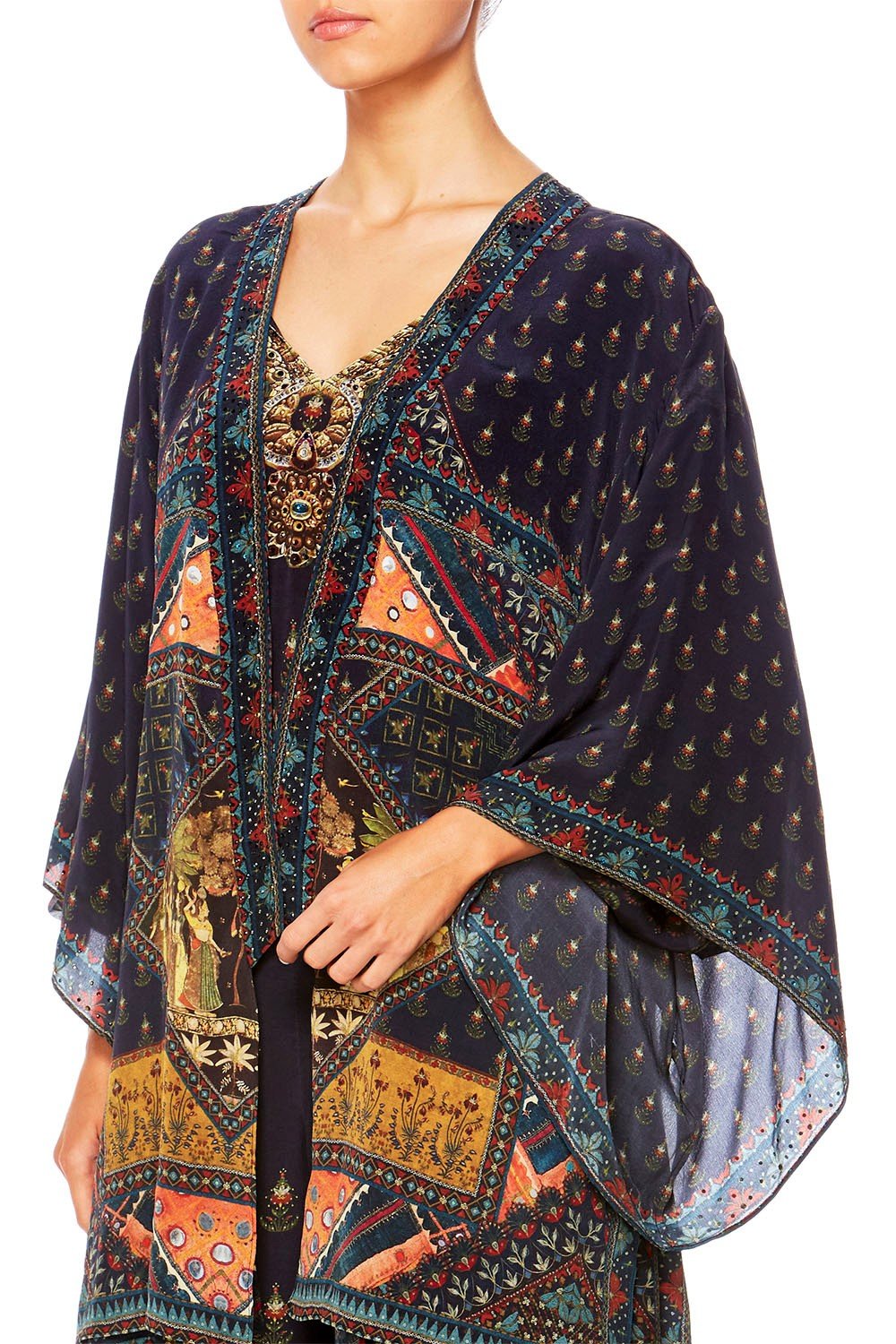CAMILLA BLISS OF BOHEMIA KIMONO W LONG UNDERLAY