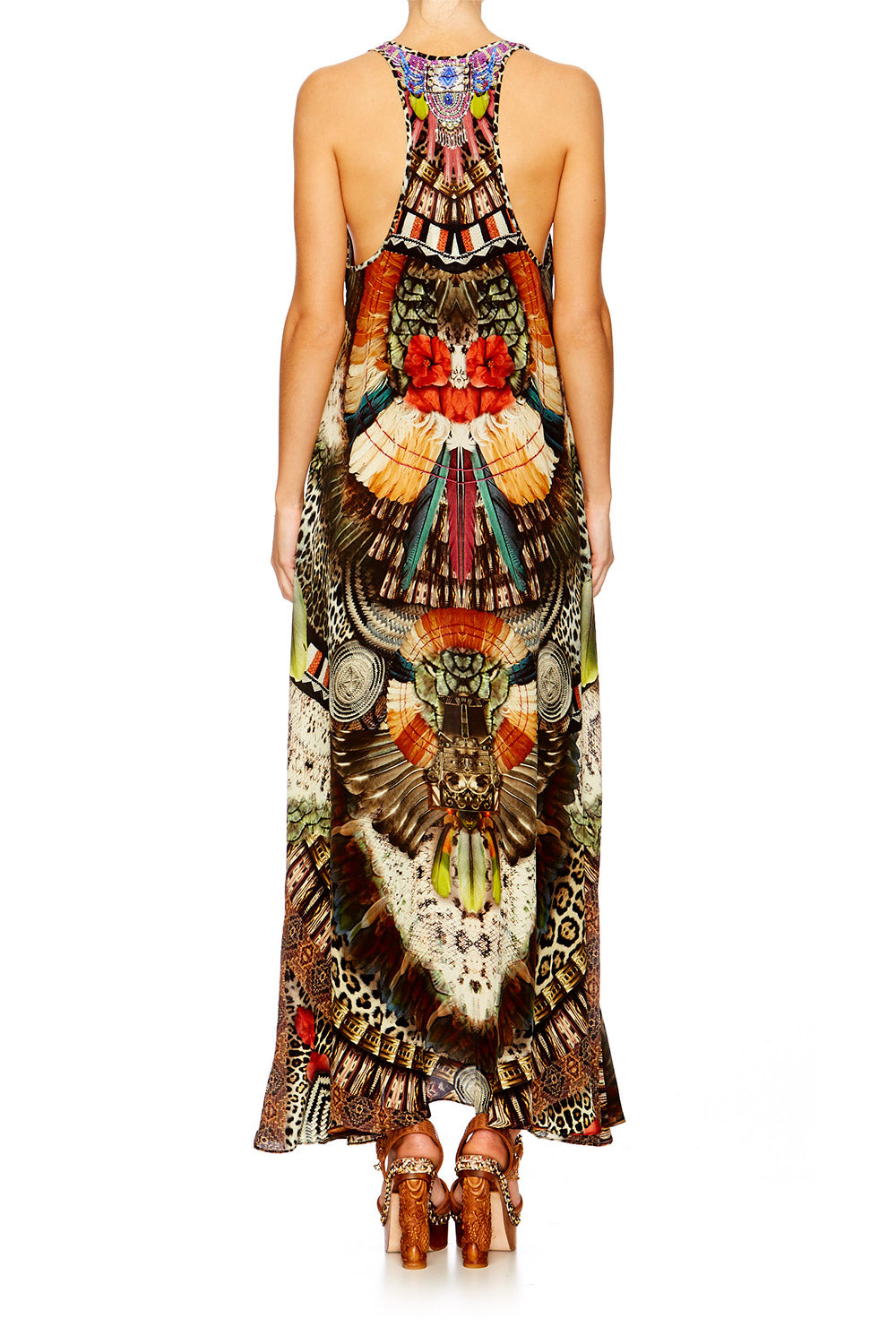 LIGHT MY FIRE V NECK RACER BACK DRESS