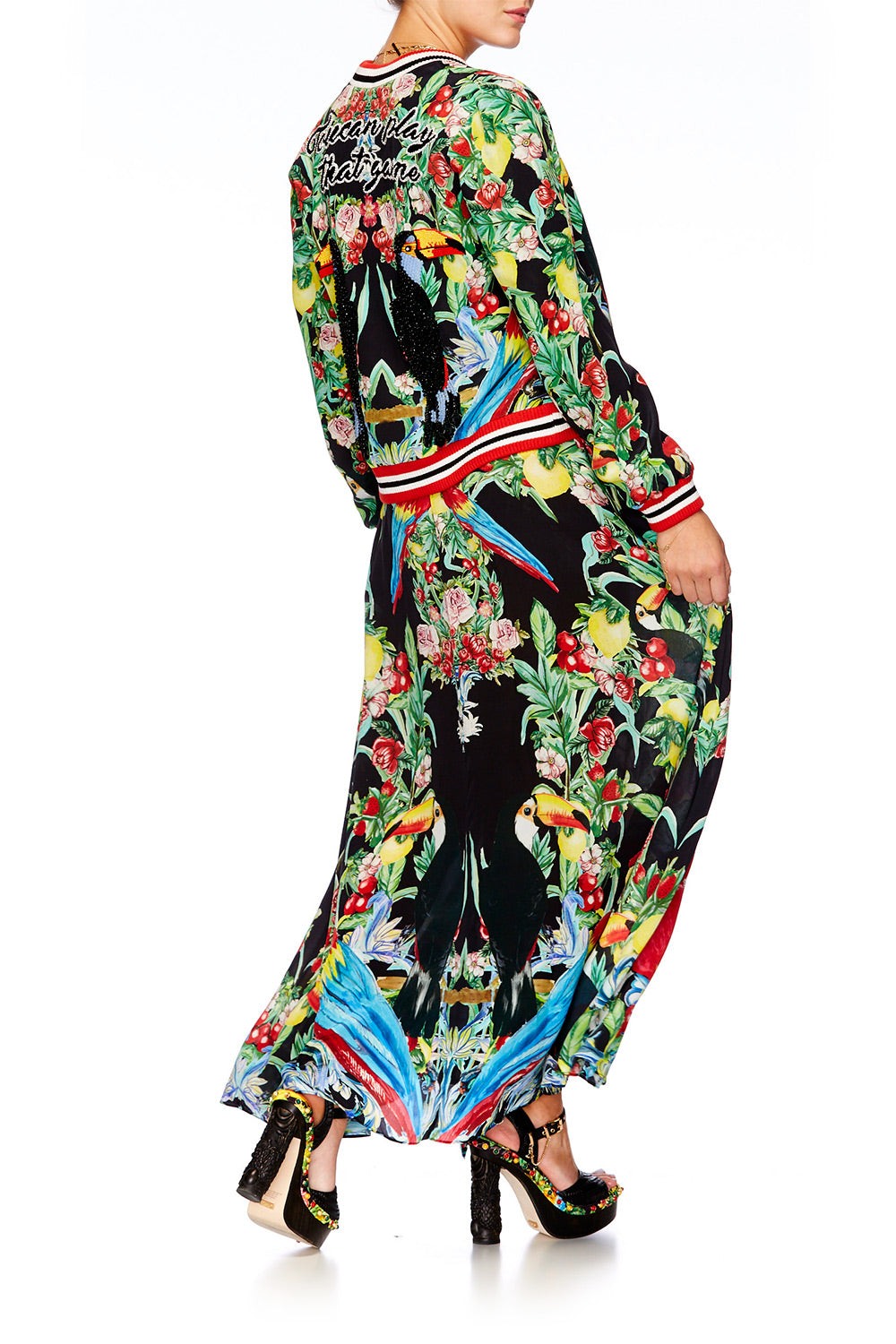 TOUCAN PLAY STRAPPY WRAP DRESS