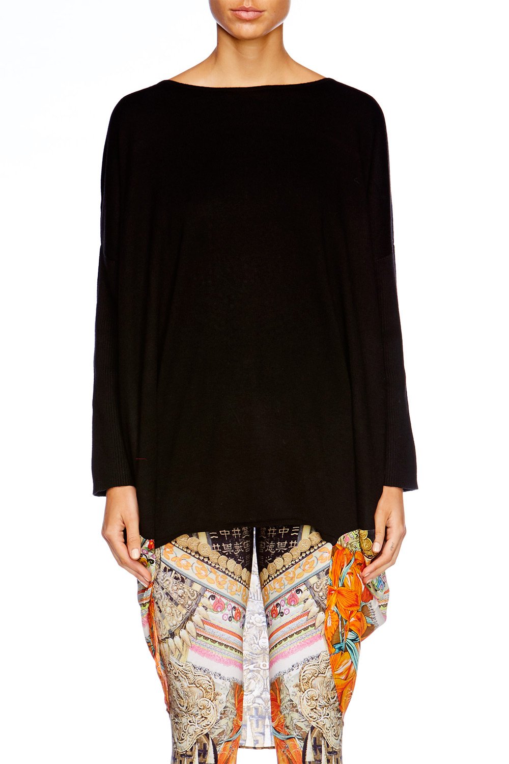 DYNASTY DAYS LONG SLEEVE JUMPER W PRINT BACK