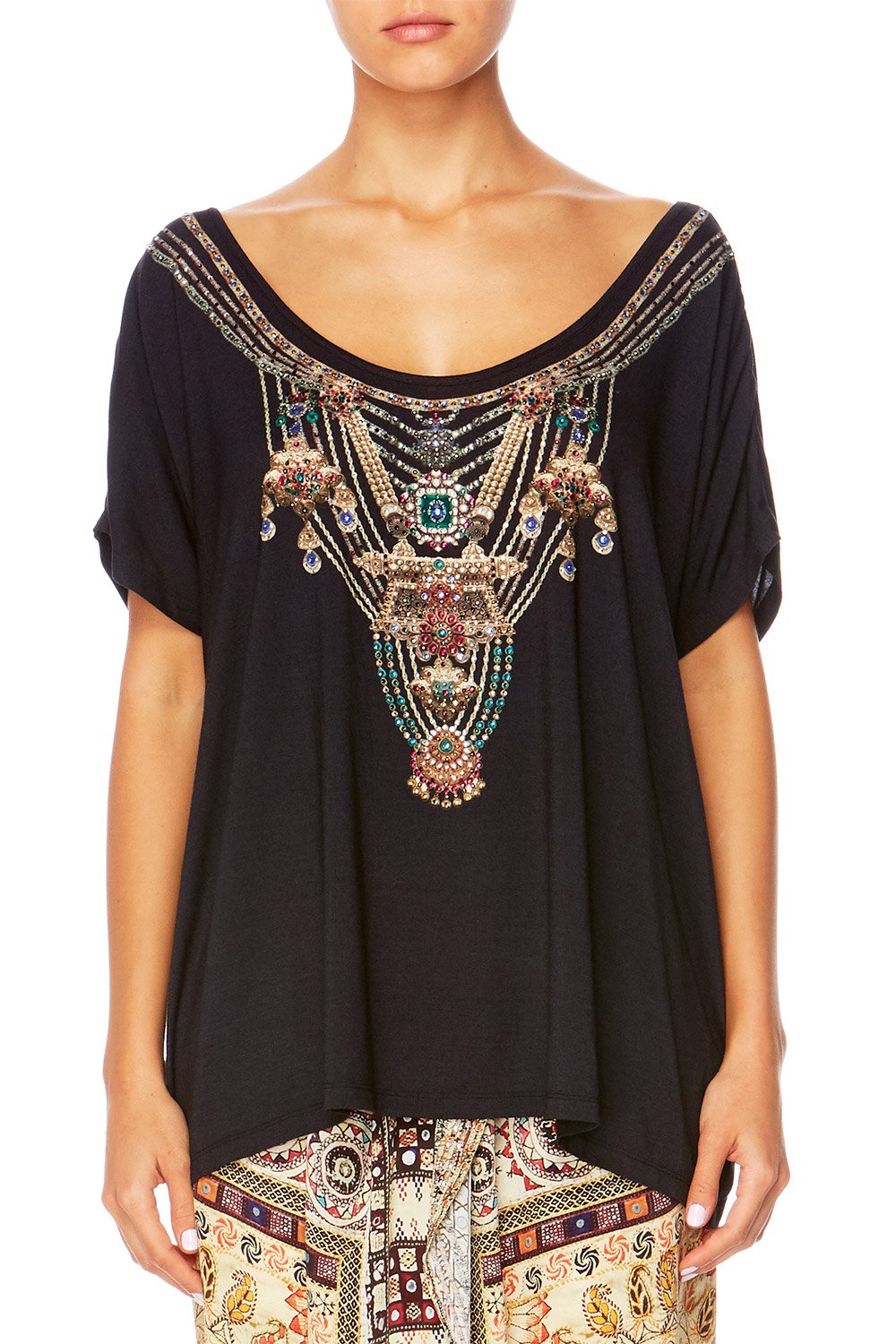 INDIANA FRANKS WIDE ROUND NECK T-SHIRT