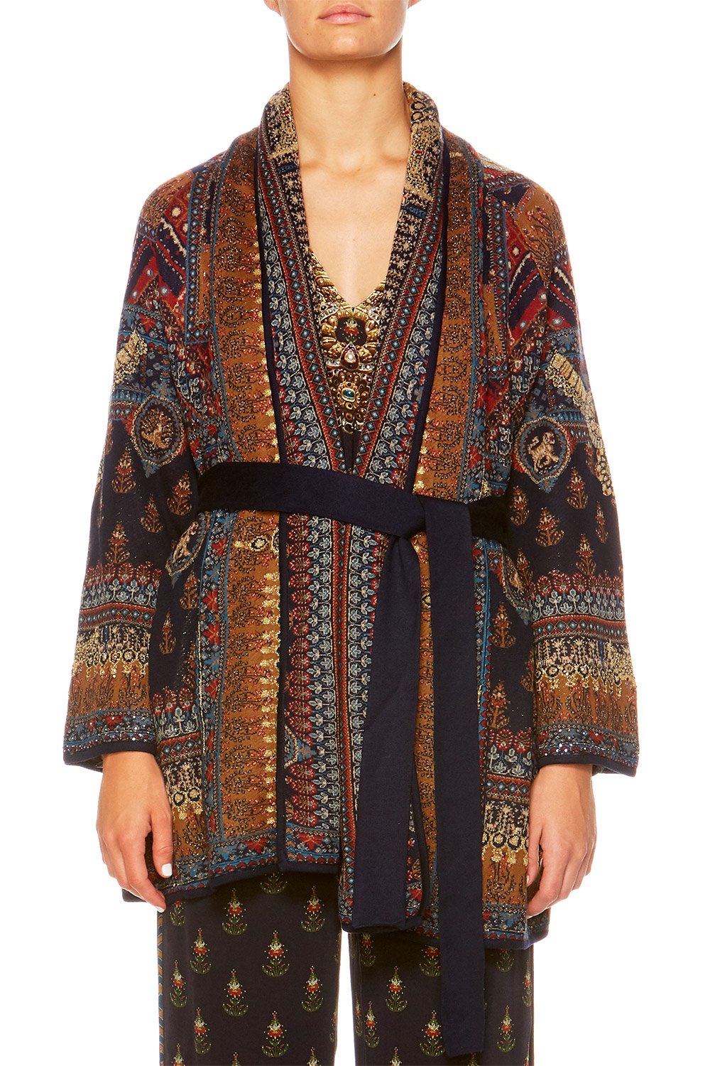BLISS OF BOHEMIA KIMONO KNIT W TIE