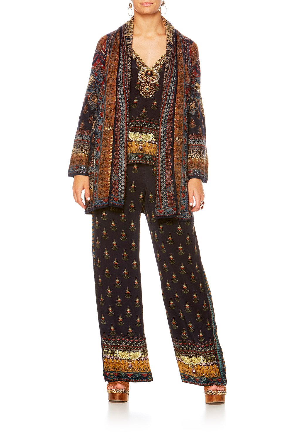 BLISS OF BOHEMIA KIMONO KNIT W TIE