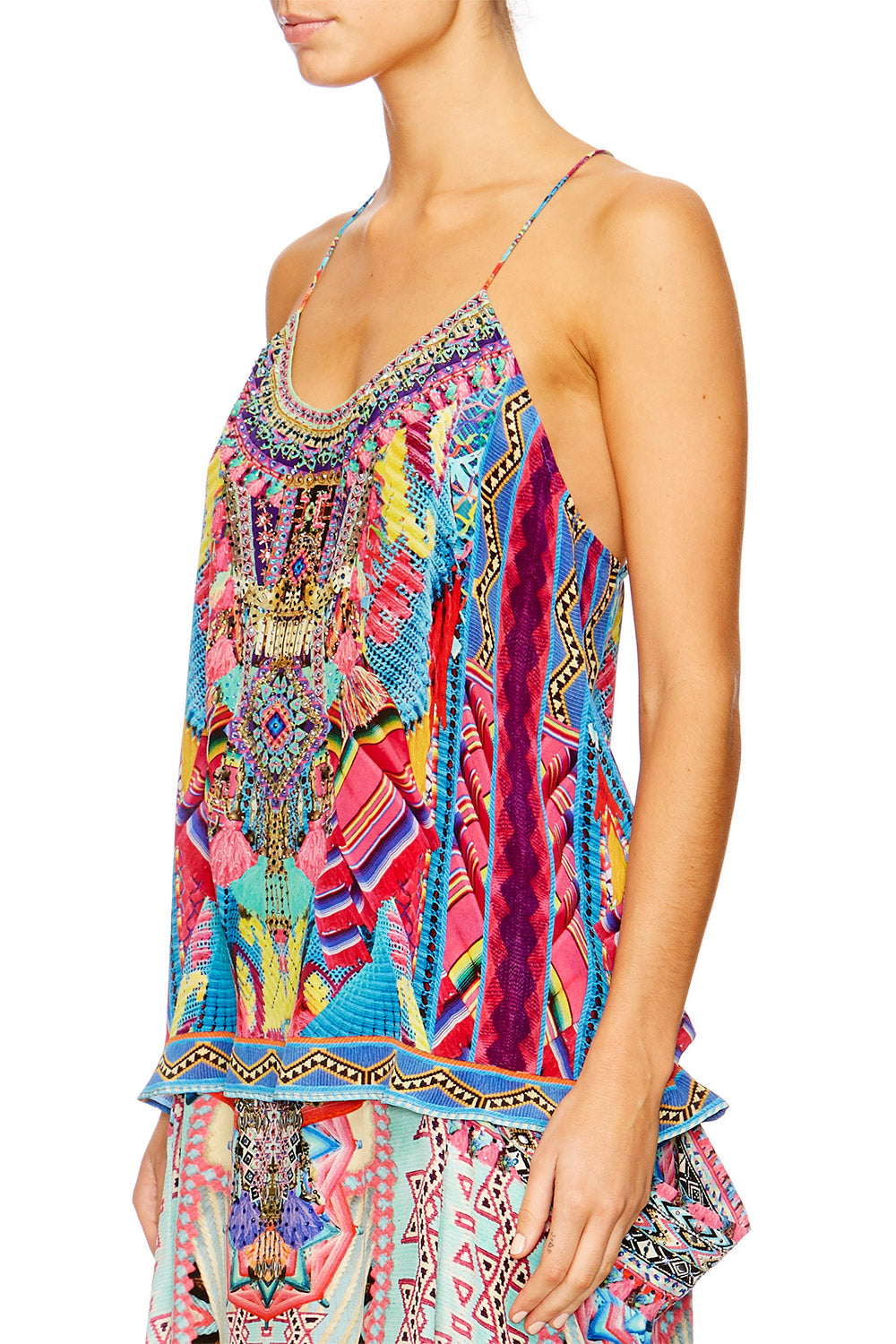 MS MOCHILLA T BACK SHOESTRING STRAP TOP