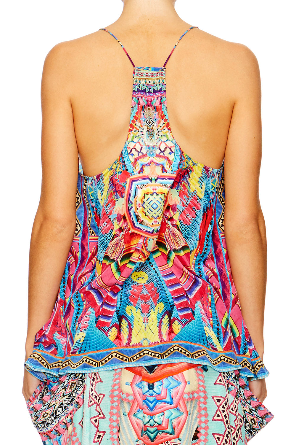 MS MOCHILLA T BACK SHOESTRING STRAP TOP