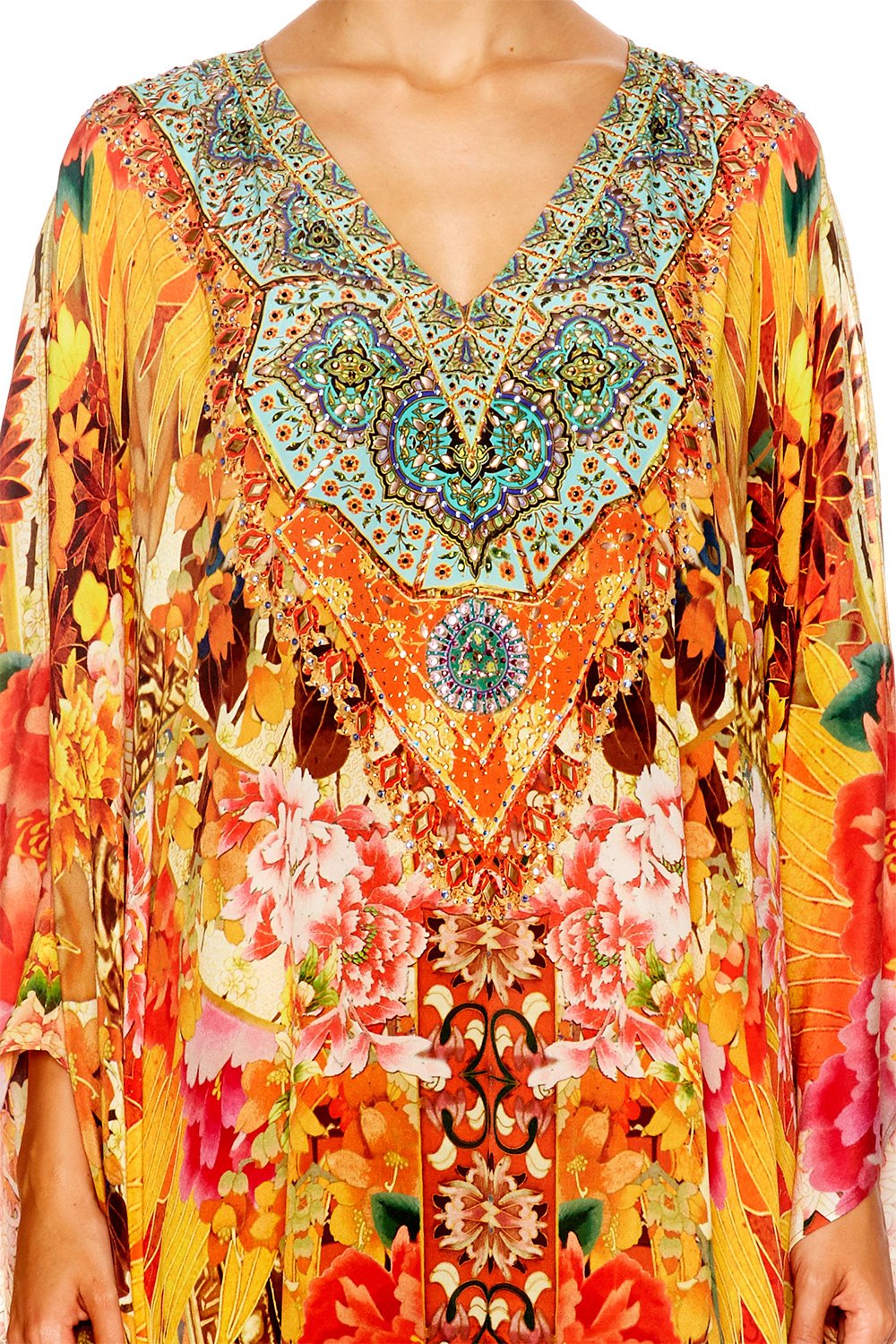 GRANDMA'S MANTELPIECE SPLIT FRONT & SLEEVE KAFTAN