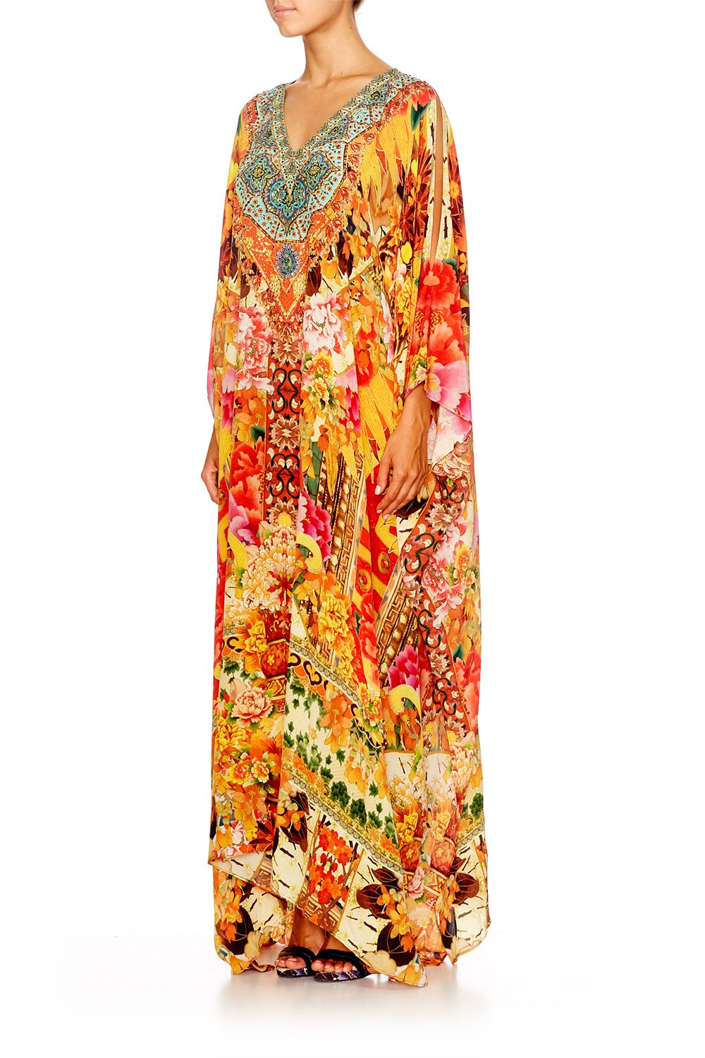 GRANDMA'S MANTELPIECE SPLIT FRONT & SLEEVE KAFTAN