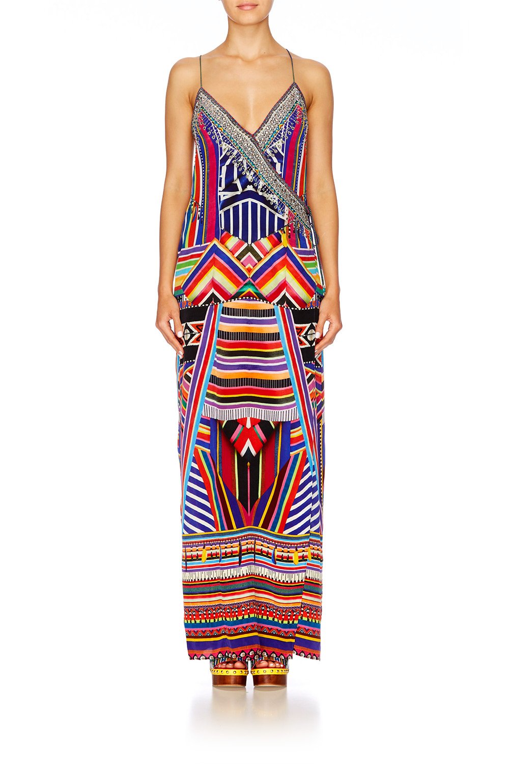 TSACHILA BLESSING ASYMMETRICAL WRAP DRESS