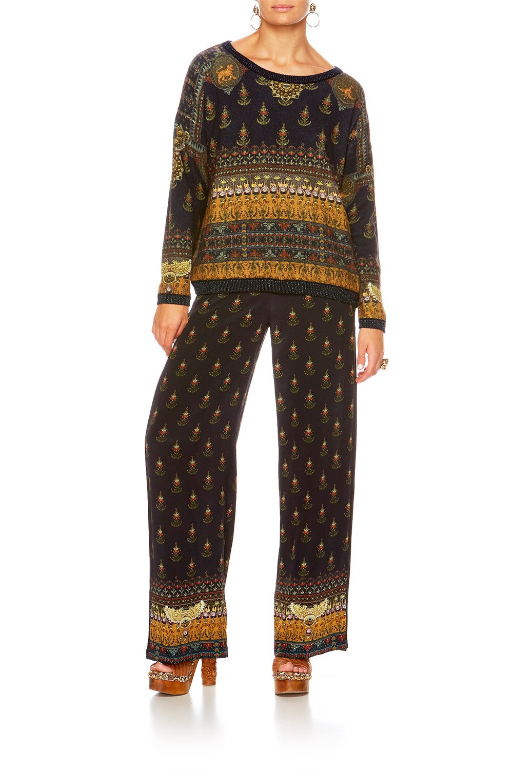 BLISS OF BOHEMIA REVERSIBLE CREW KNIT