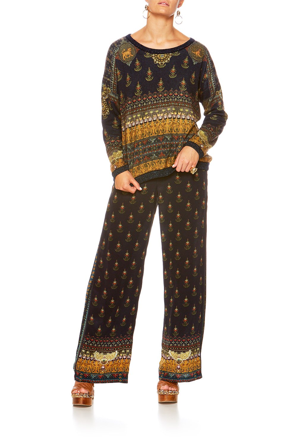 BLISS OF BOHEMIA REVERSIBLE CREW KNIT