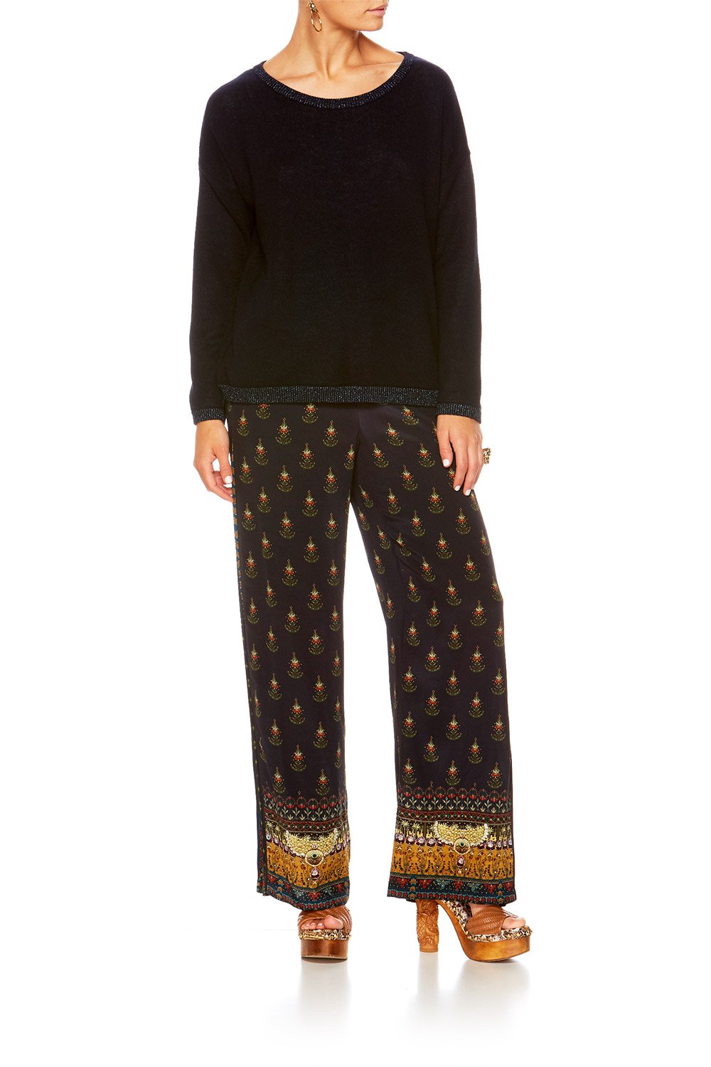 BLISS OF BOHEMIA PANTS W SIDE SPLIT