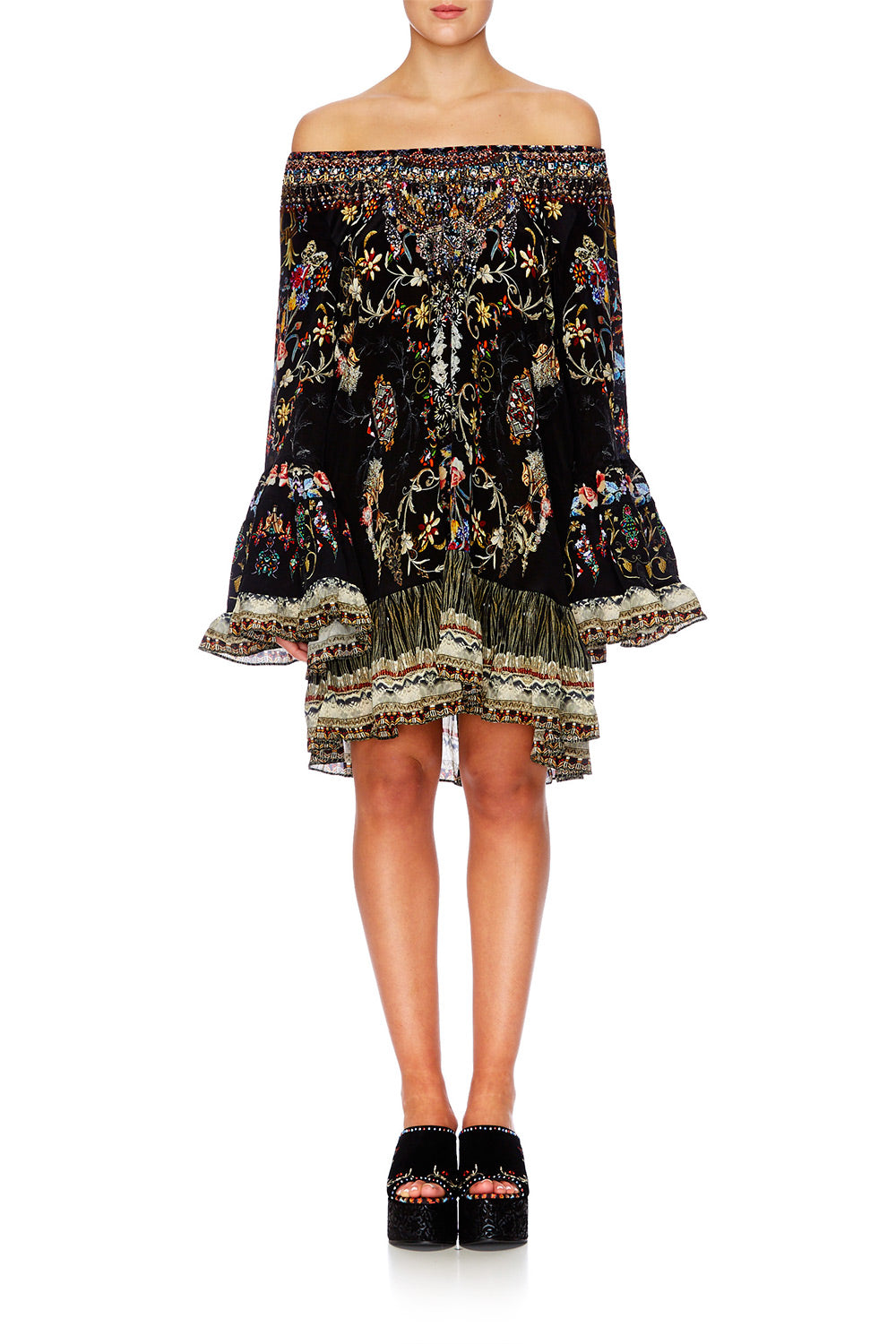 DANCING IN THE DARK A LINE FRILL DRESS