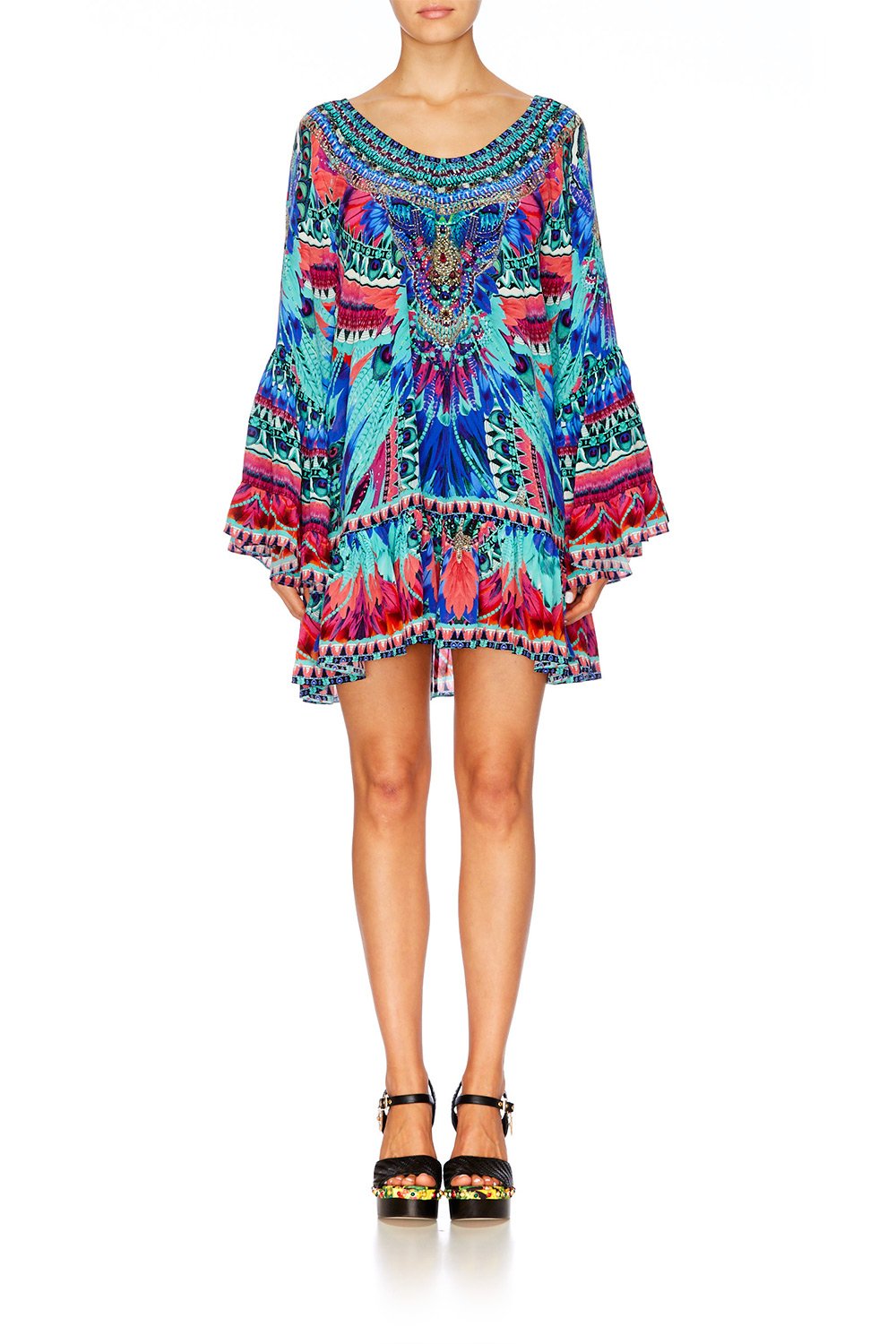 SKY FALL A LINE FRILL DRESS