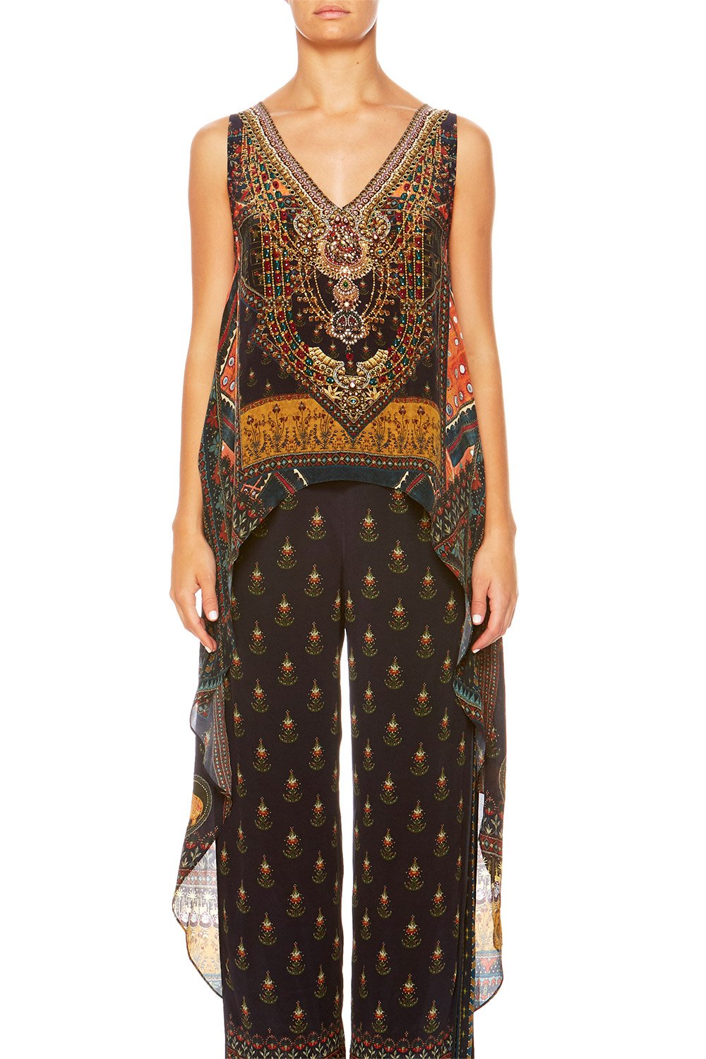 BLISS OF BOHEMIA HIGH LOW CROSS OVERLAY TOP