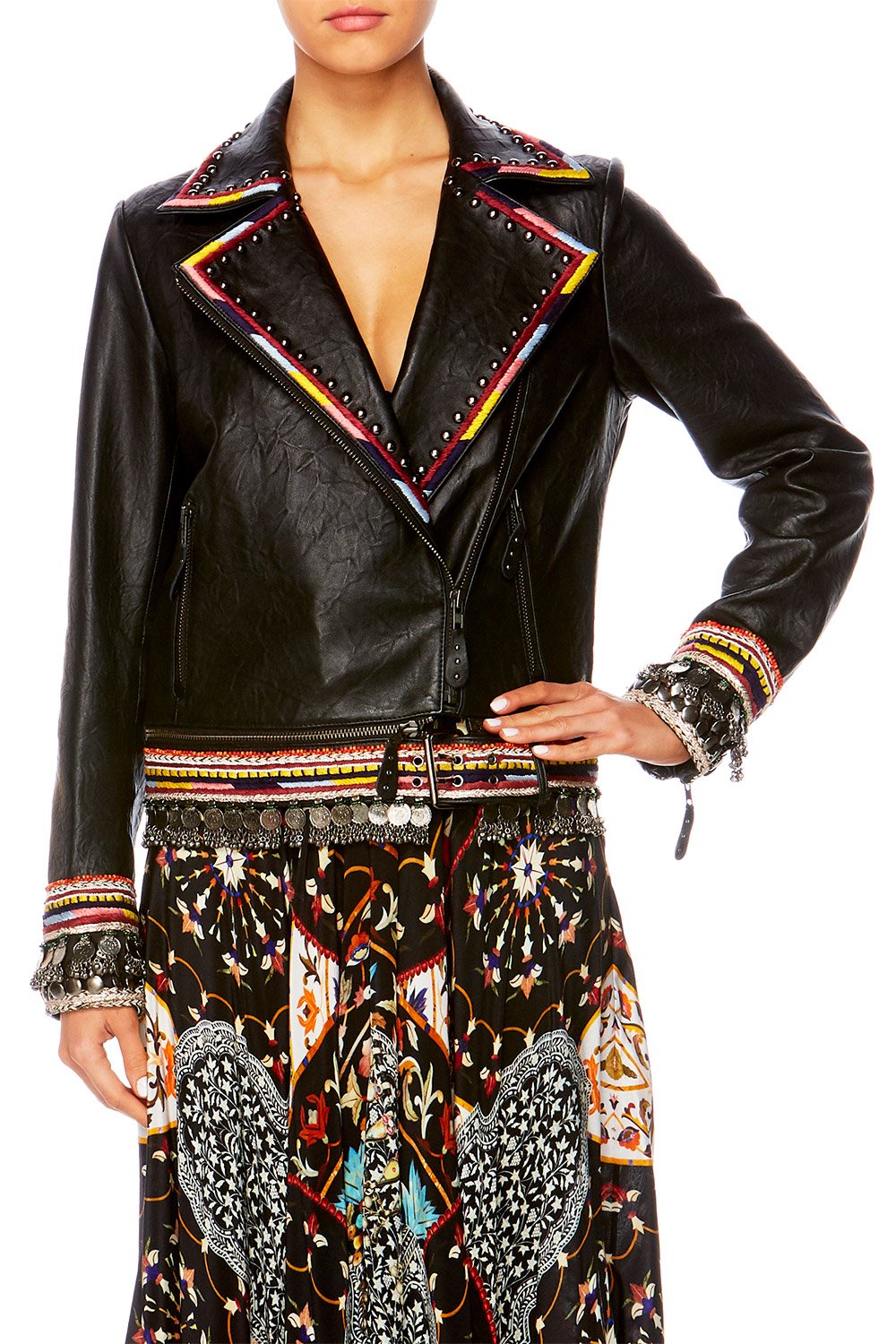 CHAMBER OF REFLECTIONS LEATHER JACKET