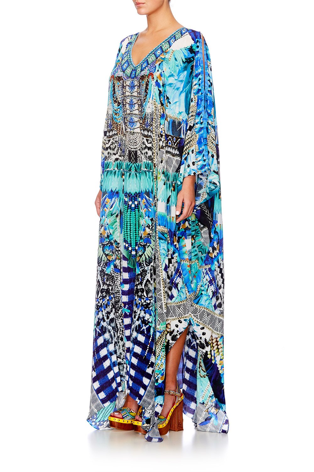 LEAVE ME WILD SLIT FRONT & SLEEVE KAFTAN