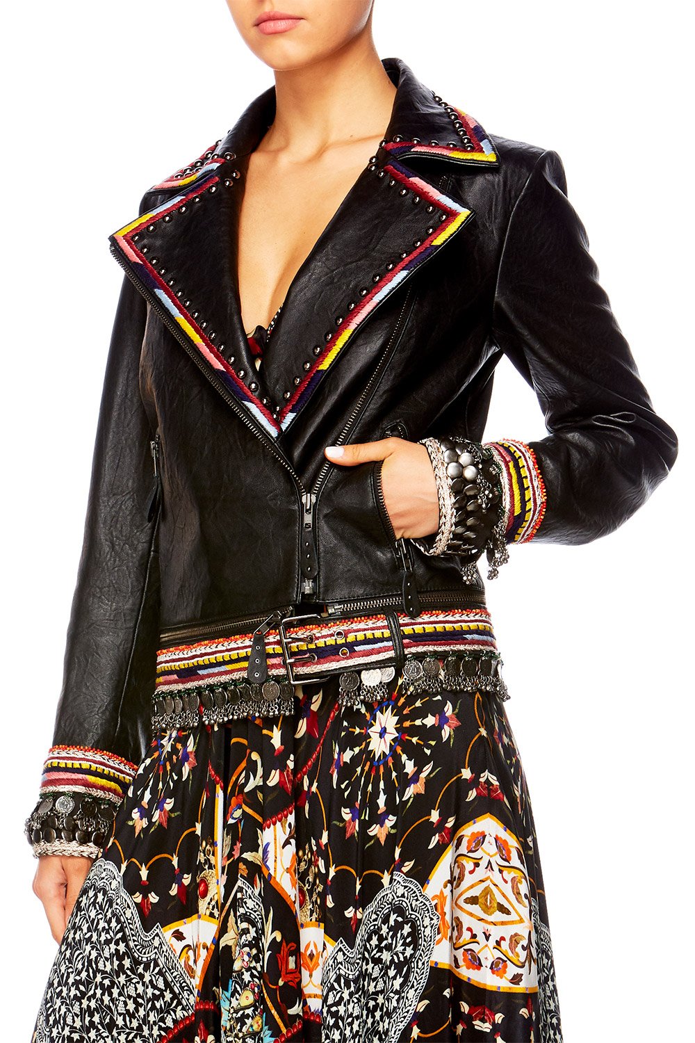 CHAMBER OF REFLECTIONS LEATHER JACKET