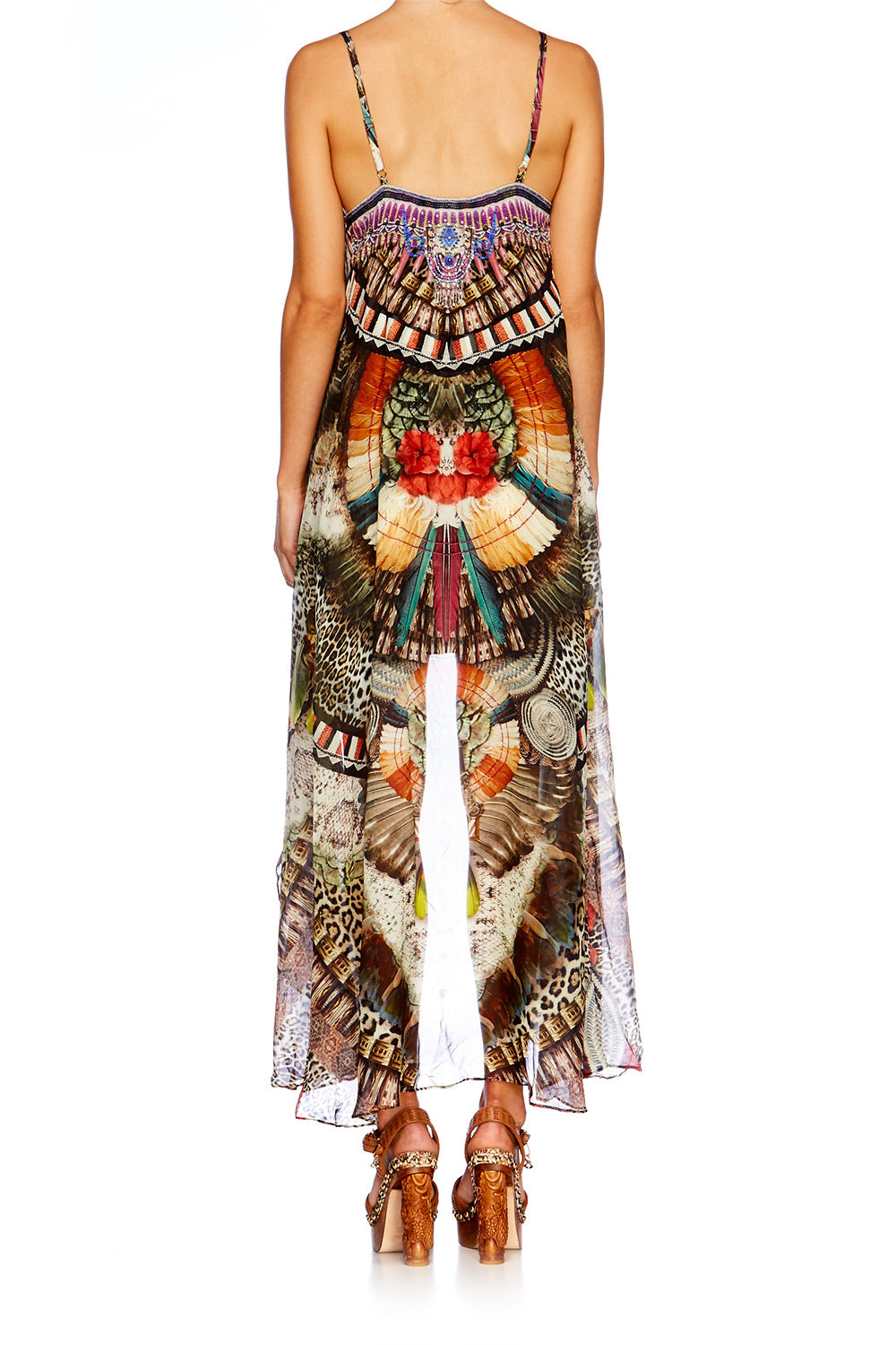 LIGHT MY FIRE MINI DRESS WITH LONG OVERLAY