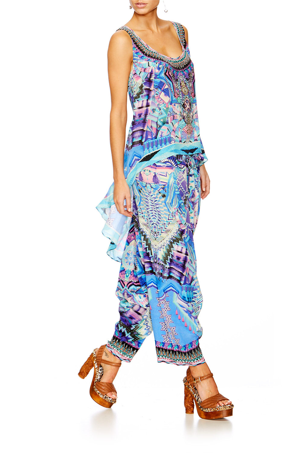 THREADS OF COSMOS HAREM PANTS