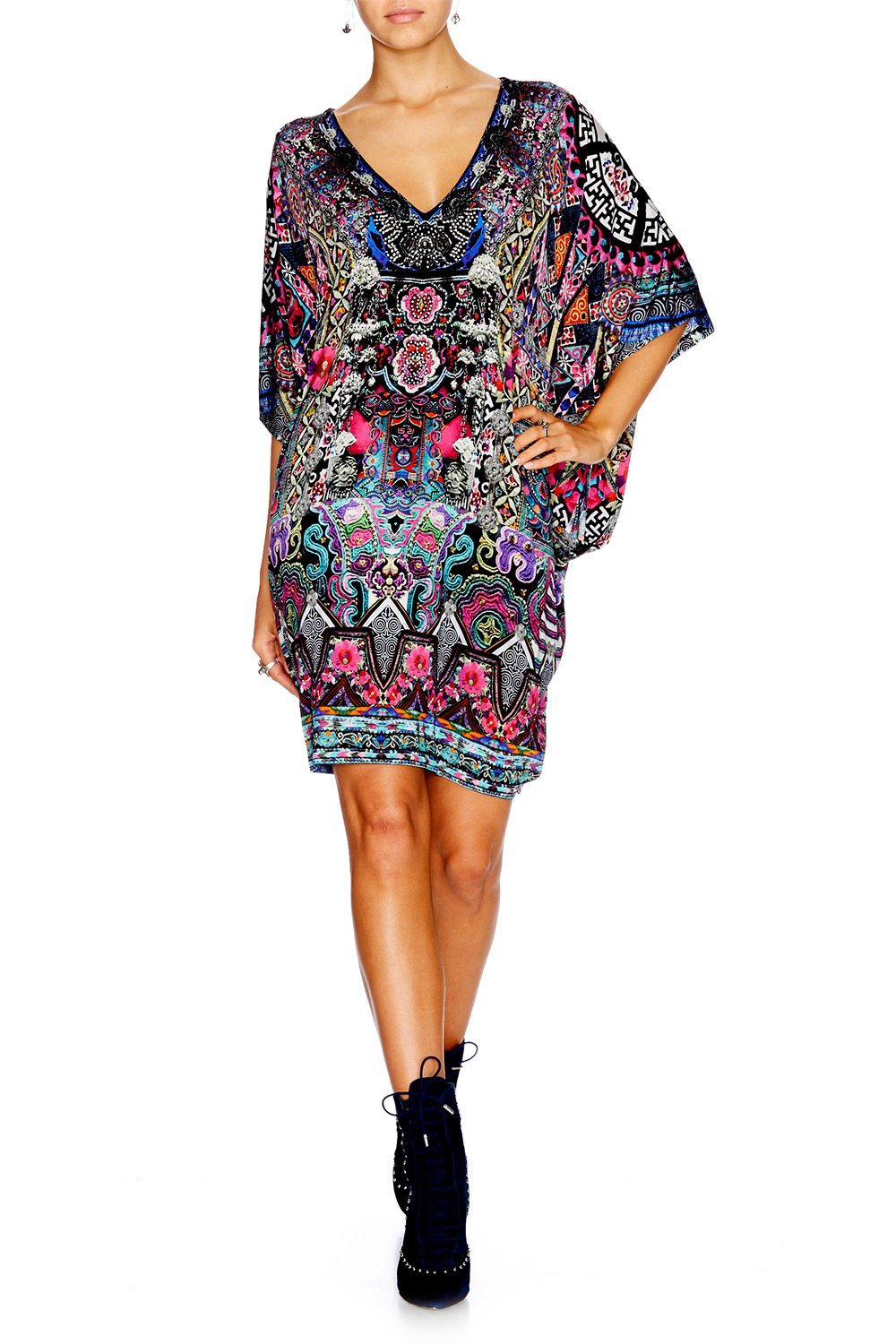 BELLS AT DUSK BAT SLEEVE DRESS