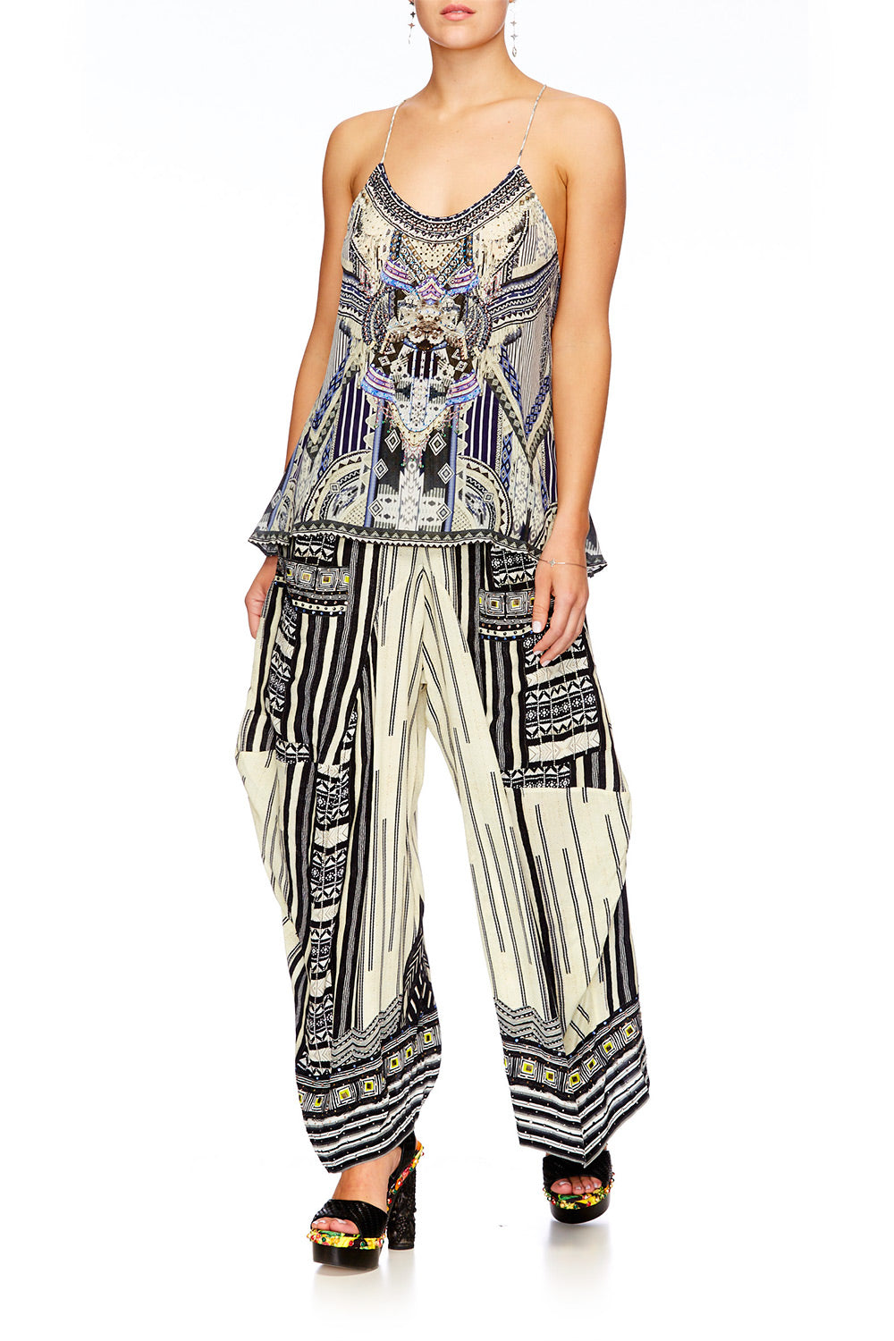 BETWEEN THE LINES WIDE LEG TROUSER W POCKETS