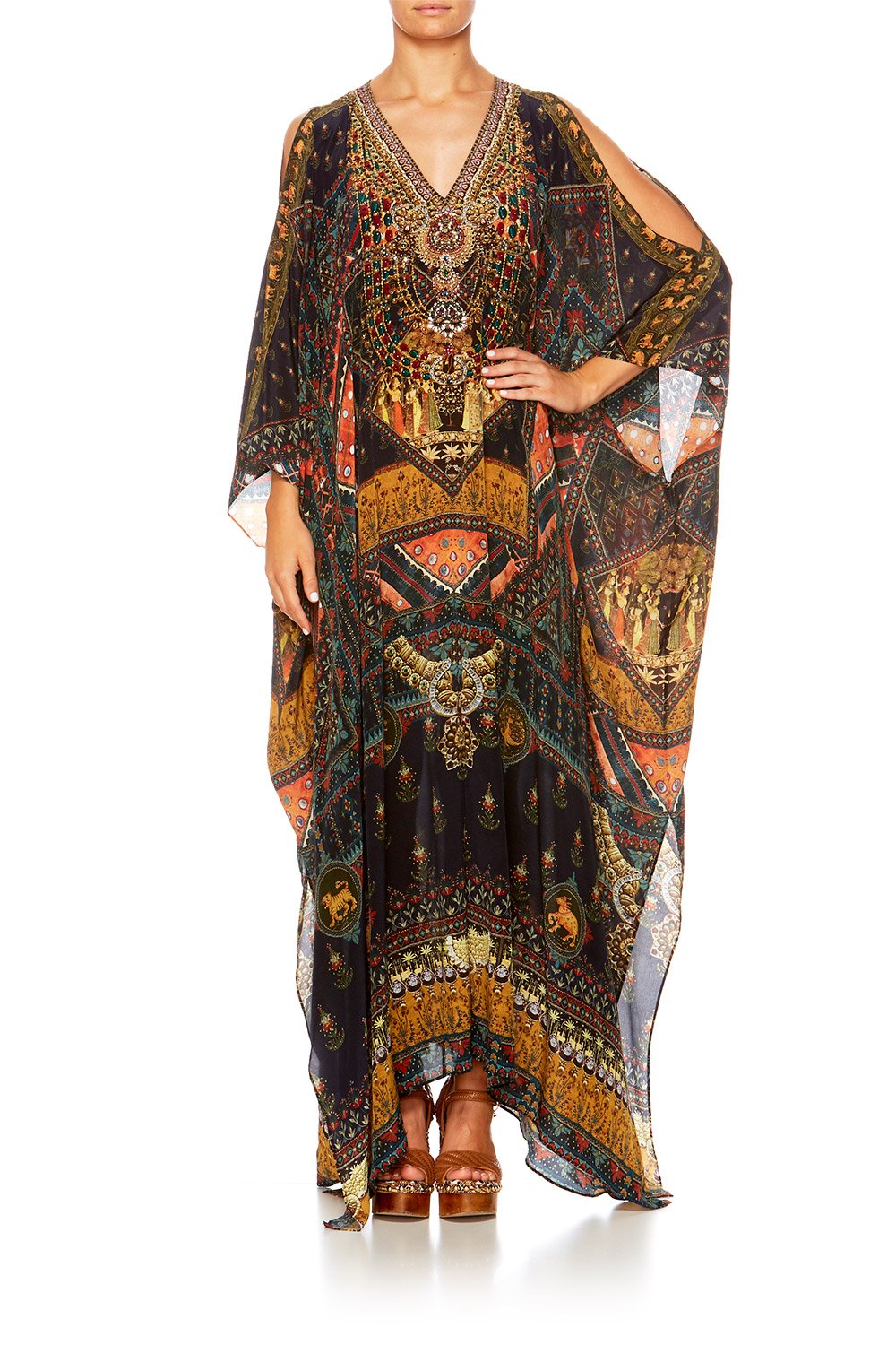 BLISS OF BOHEMIA SPLIT FRONT & SLEEVE KAFTAN