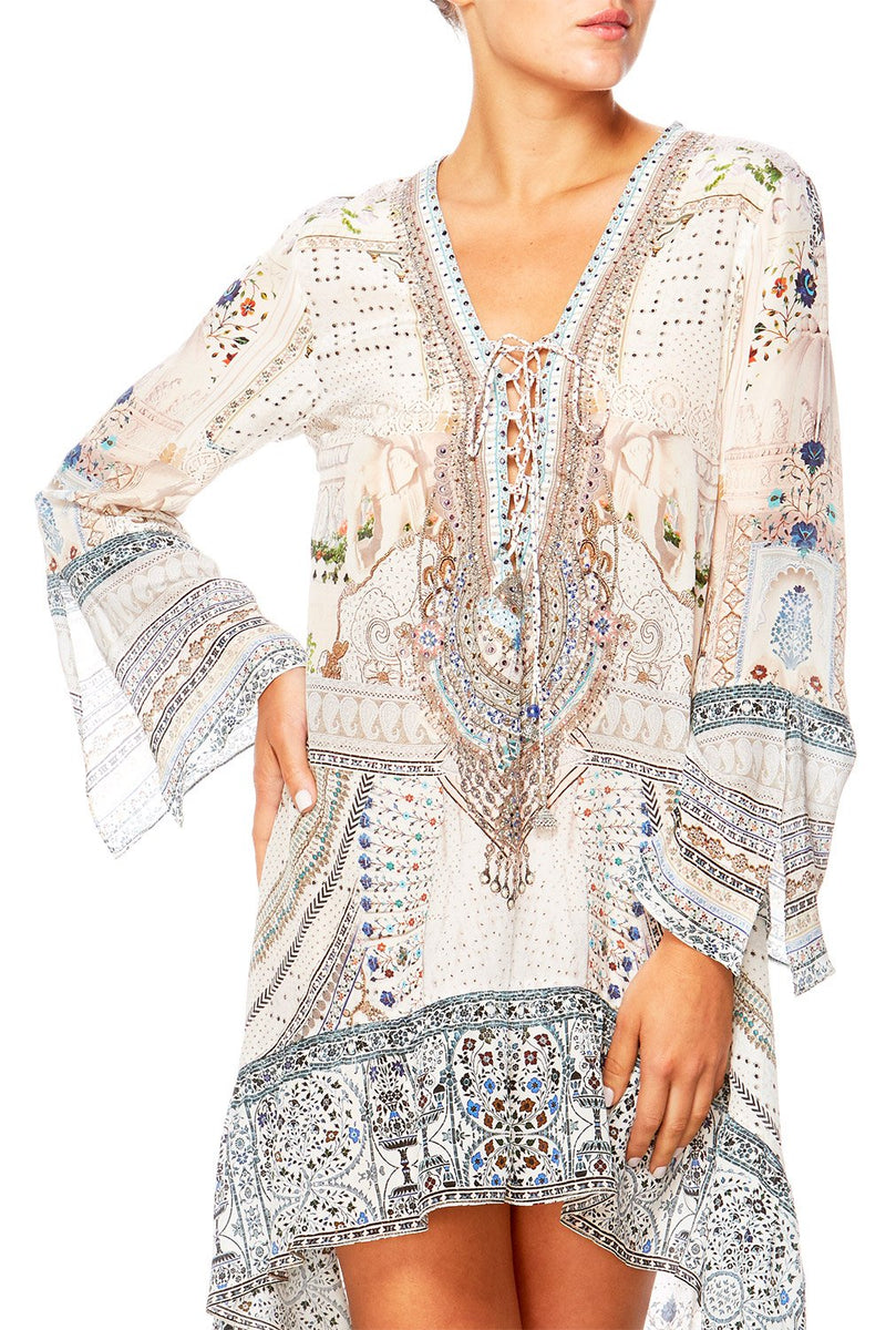 SHORT DRESS WITH HIGH LOW HEM BOSS OF THE BRUMBIES